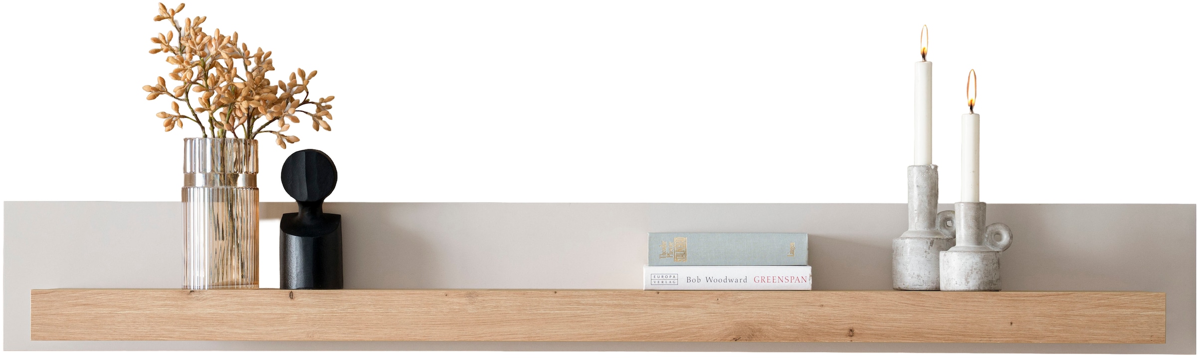 Home affaire Wandboard »Sonora, modernes Wandregal, Wandhalter mit Ablagefläche, 159 cm breit« vielseitig einsetzbares Hängeregal, in zwei Größen verfügbar