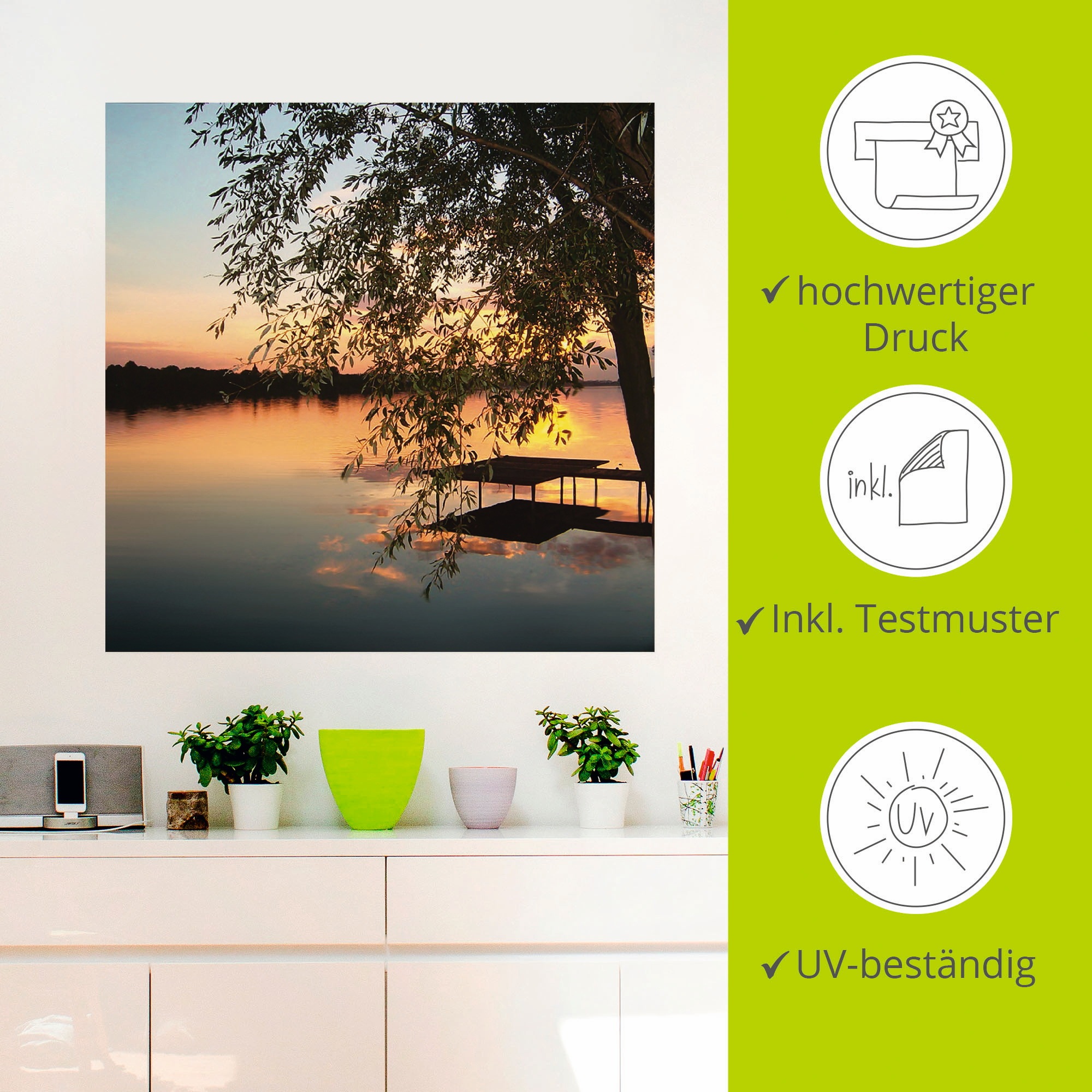 Artland Wandbild »Landschaftsfotografie«, Gewässer, (1 St.), als Poster, Wandaufkleber in verschied. Größen