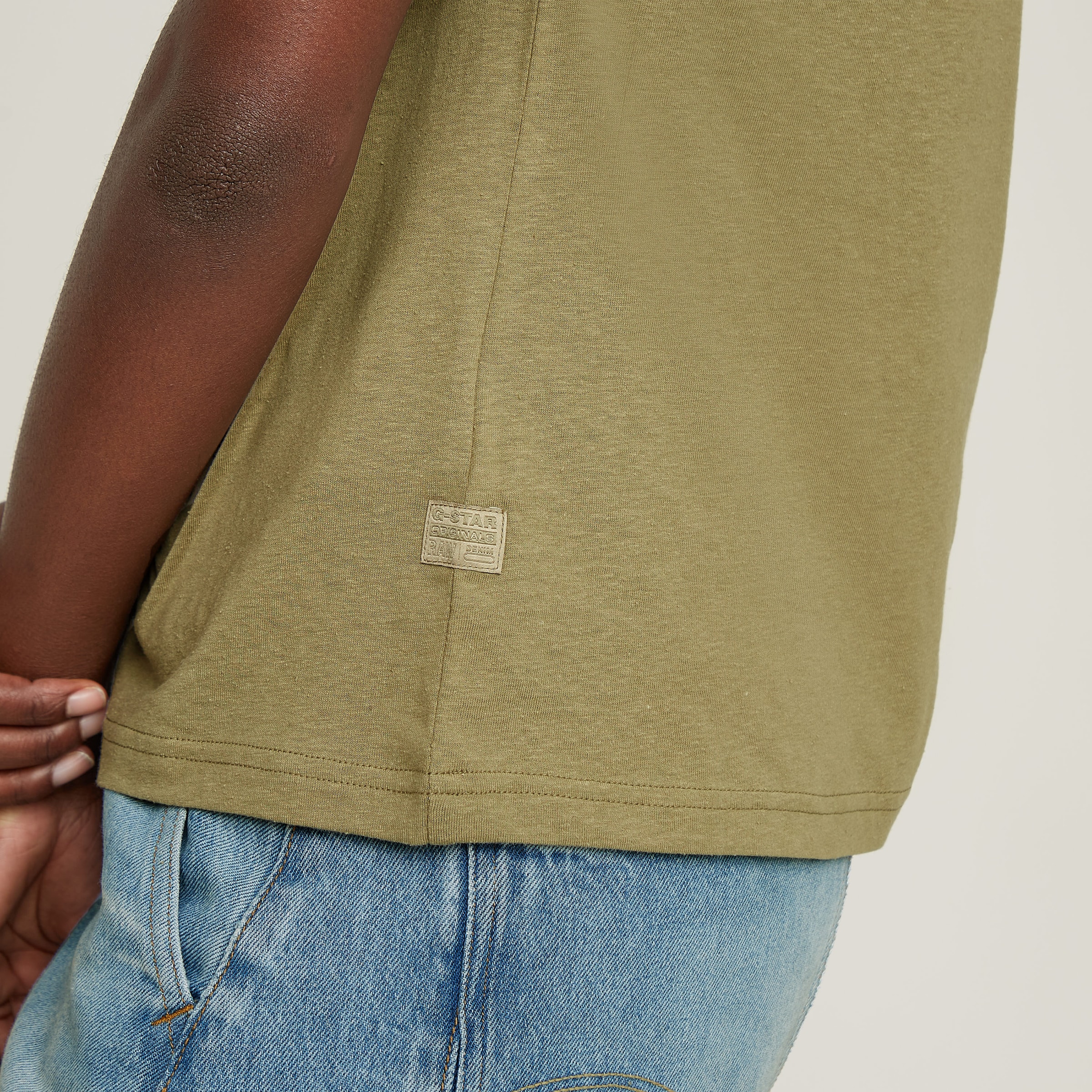 G-STAR V-Shirt »Open V Relaxed«, mit Logo Druck