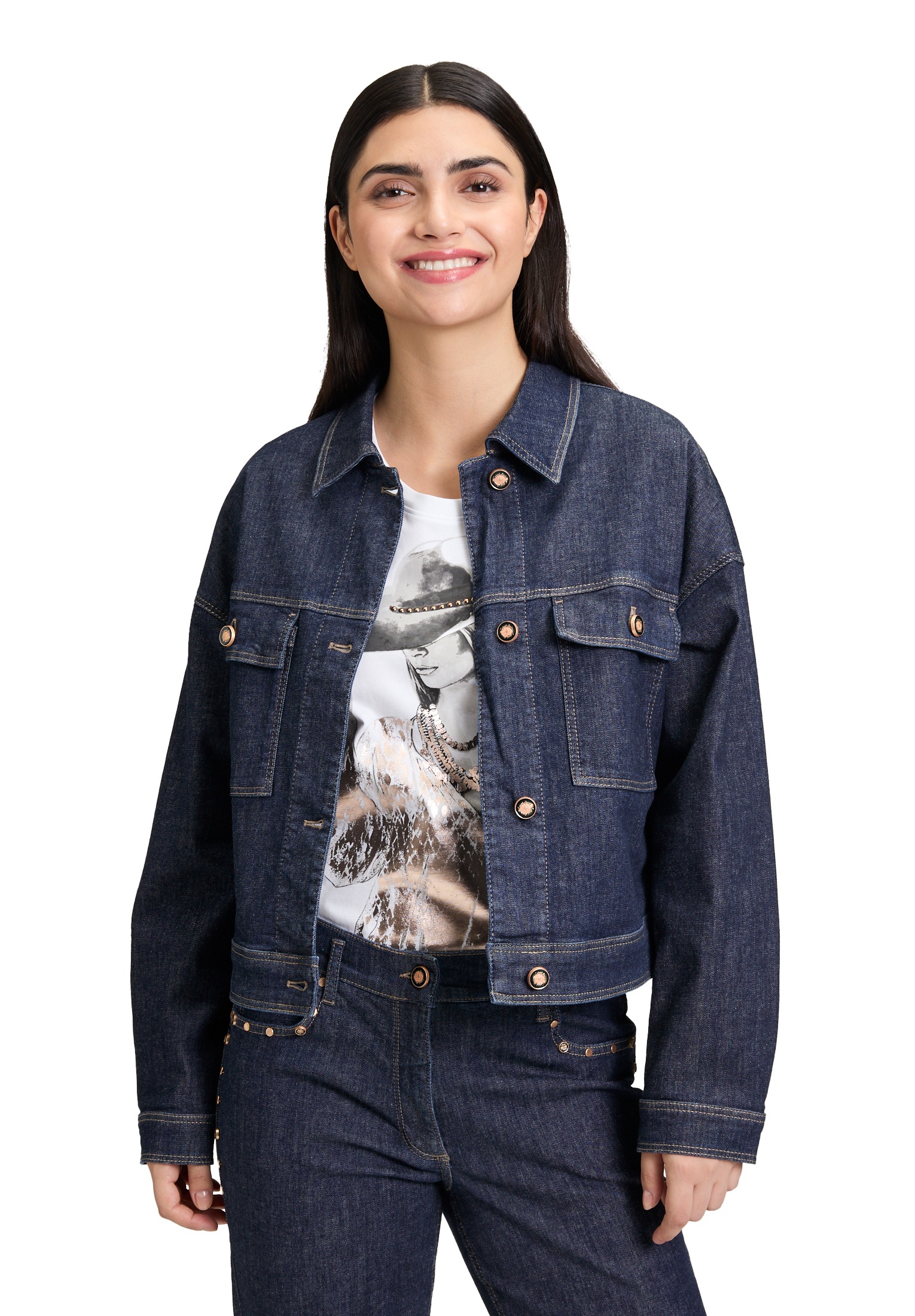 Betty Barclay Jeansblazer »Jeansjacke langarm«