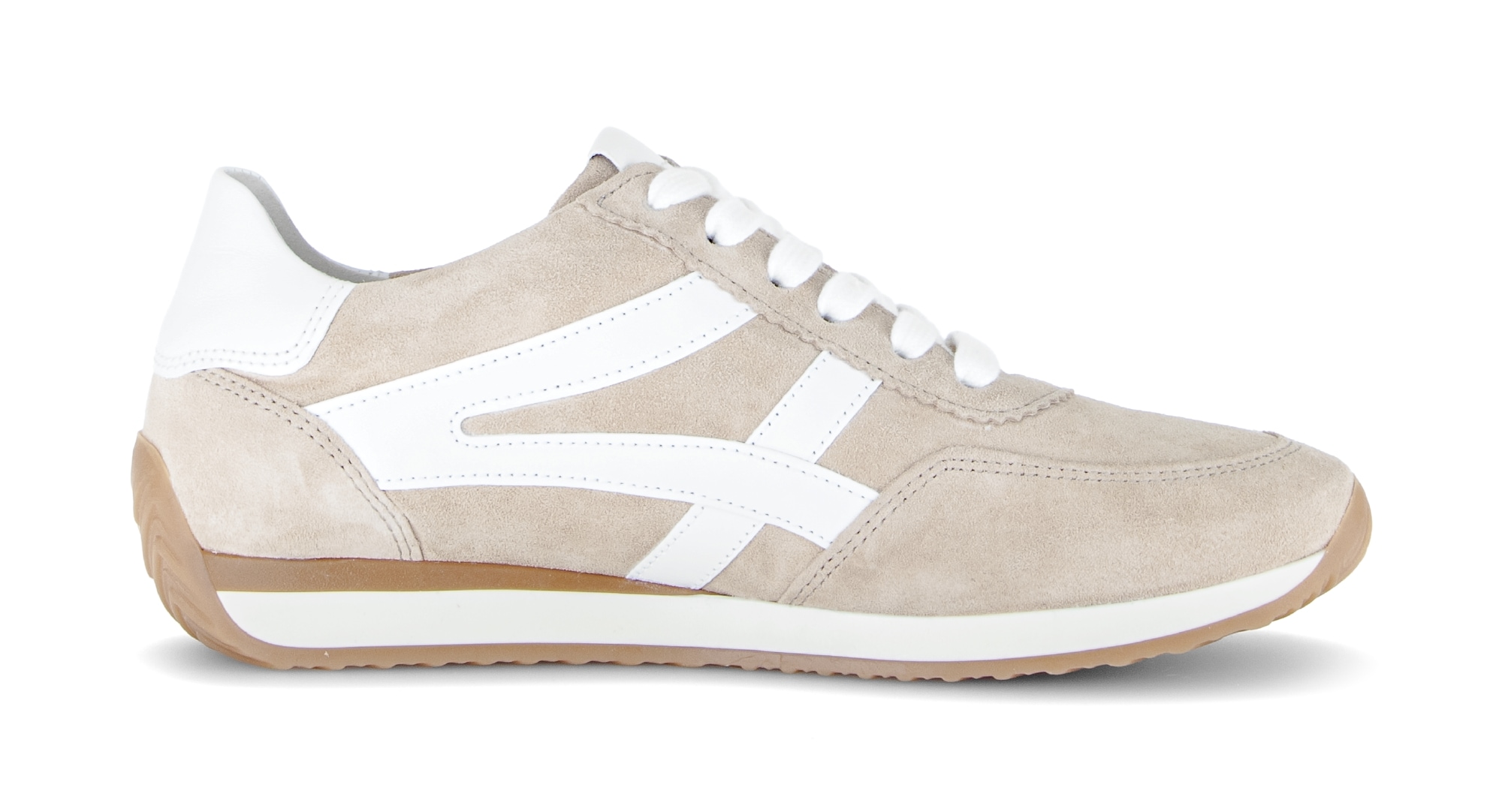 Gabor Keilsneaker »Davos«  , Freizeitschuh, Komfortschuh, Schnürschuh mit Kontrastbesatz, H-Weite