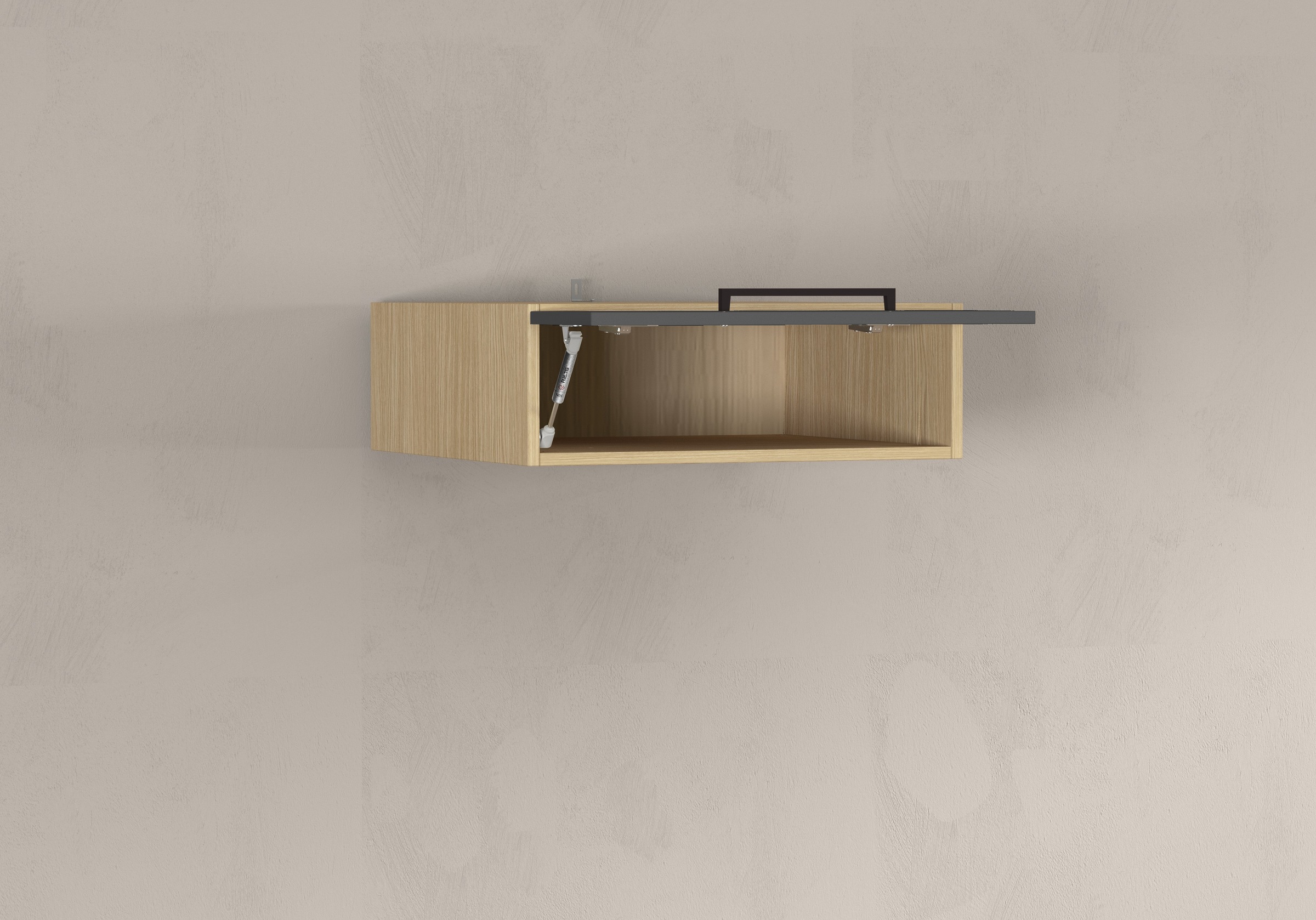 KOCHSTATION Aufsatzschrank »Luna, Hängeschrank, Küchenhängeschrank, Made in Italy« B/T/H: 60×60×20 cm, zusätzlicher Stauraum über der Arbeitsfläche