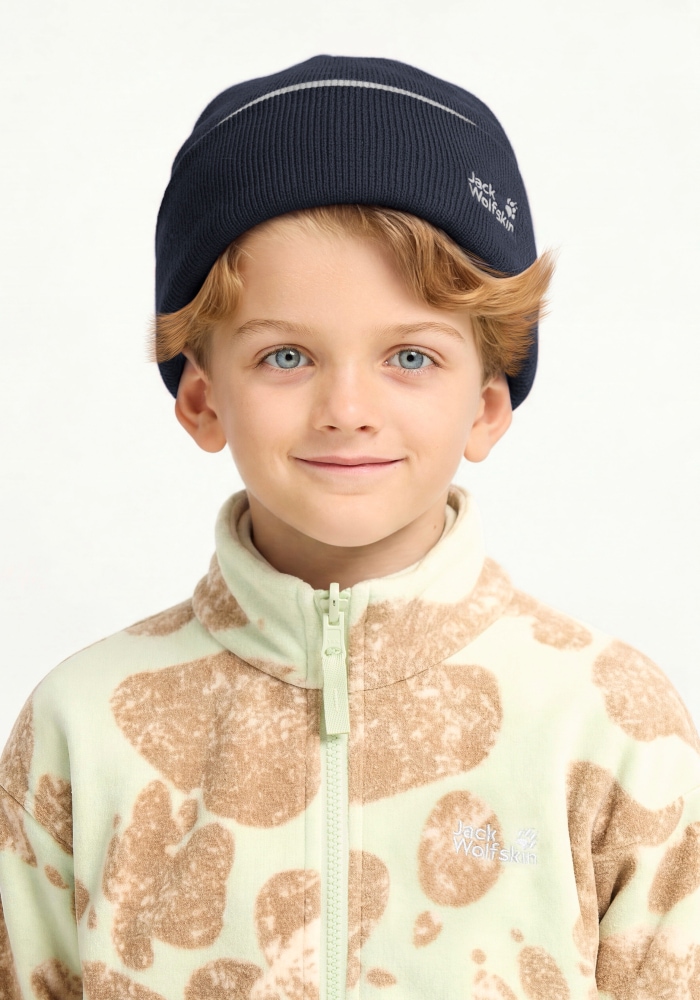 Jack Wolfskin Beanie »STRIPY KNIT BEANIE K« Kindermütze, warm, gestreift