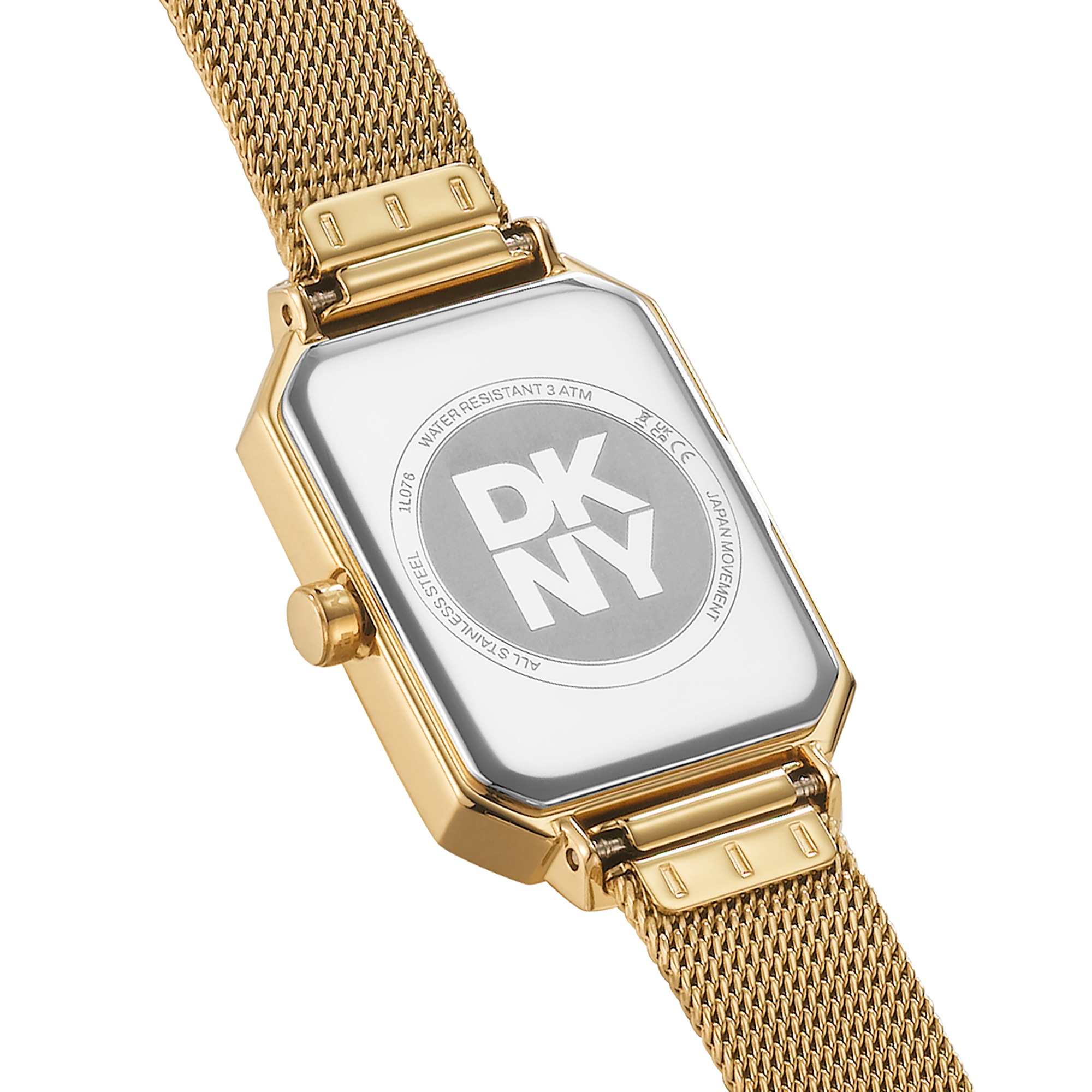 DKNY Quarzuhr »Uptown Midi« Armbanduhr, Damenuhr, Edelstahlarmband, analog