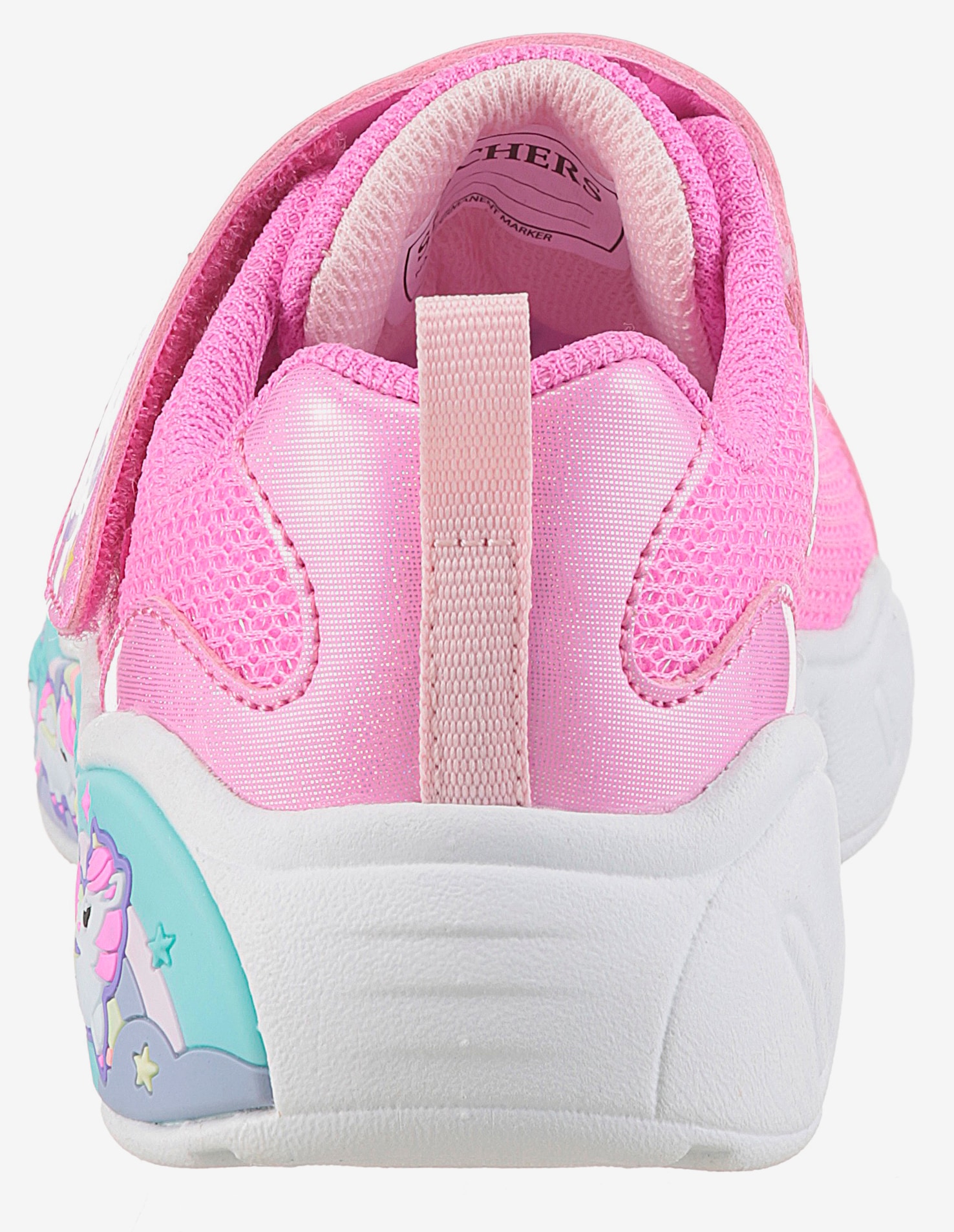 Skechers Lauflernschuh »PLAY SCENE-FUN SQUAD«, Sneaker mit bunten Motiven verziert, Größenschablone zum Download