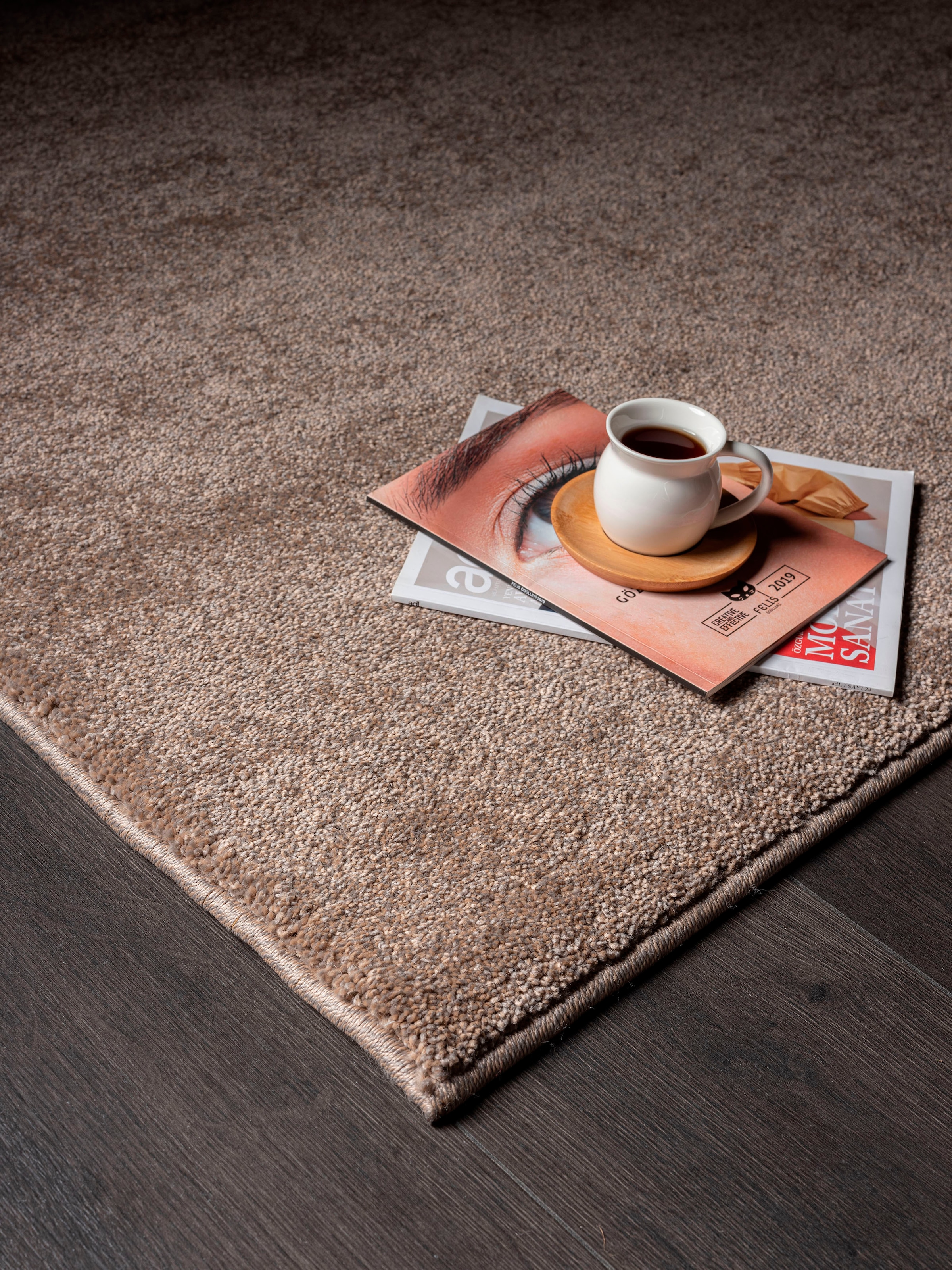 merinos Teppich »Montana«, rechteckig, 20 mm Höhe, Kurzflor, Uni-Farben, besonders weich
