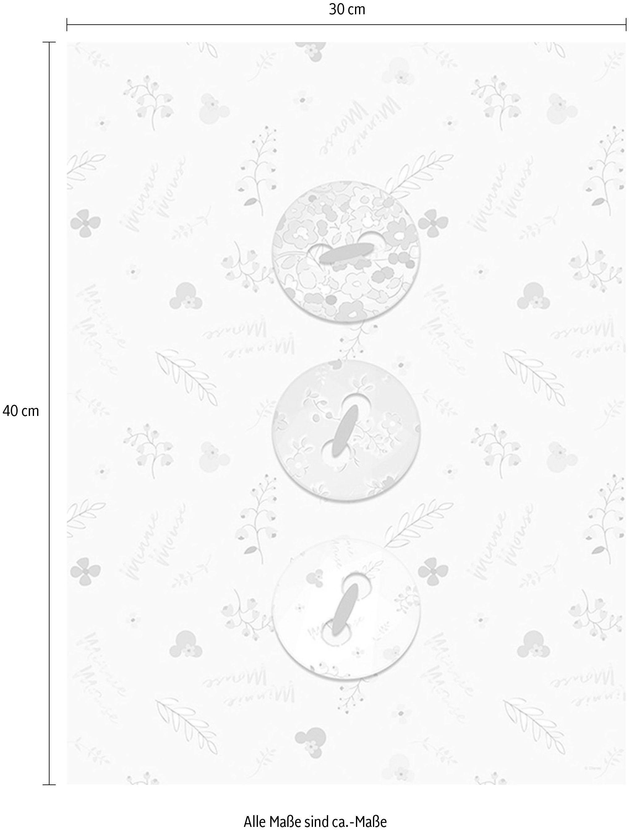 Komar Bild »Minnie Mouse Buttons« Disney 1 Stk. tlg. Wandbild zur Dekoration im Kinderzimmer - ohne Rahmen