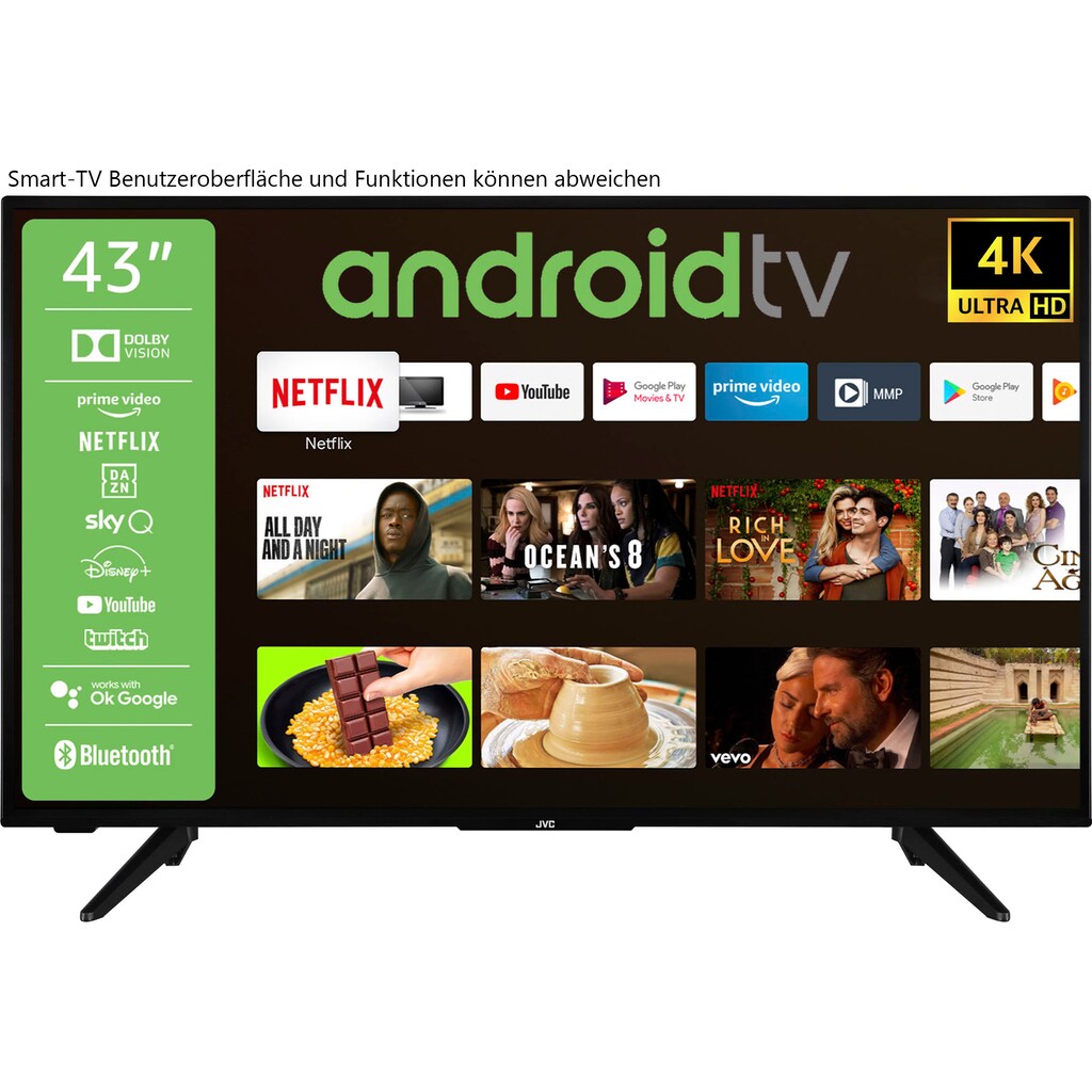 JVC LED-Fernseher »LT-43VA3055«, 108 cm/43 Zoll, 4K Ultra HD, Android TV-Smart-TV