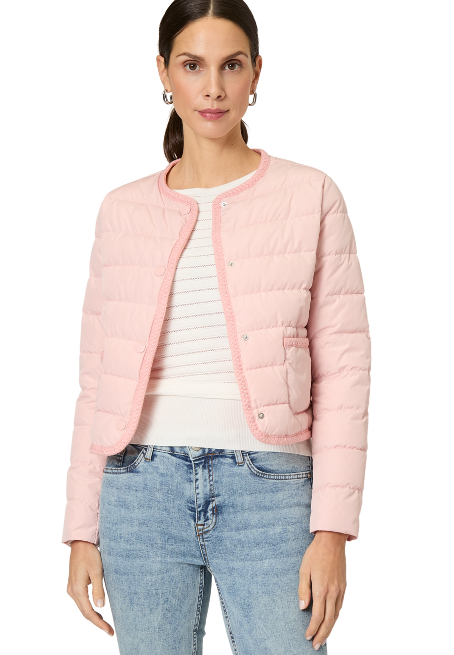 Zero Steppjacke »Steppjacke mit Knopfleiste«