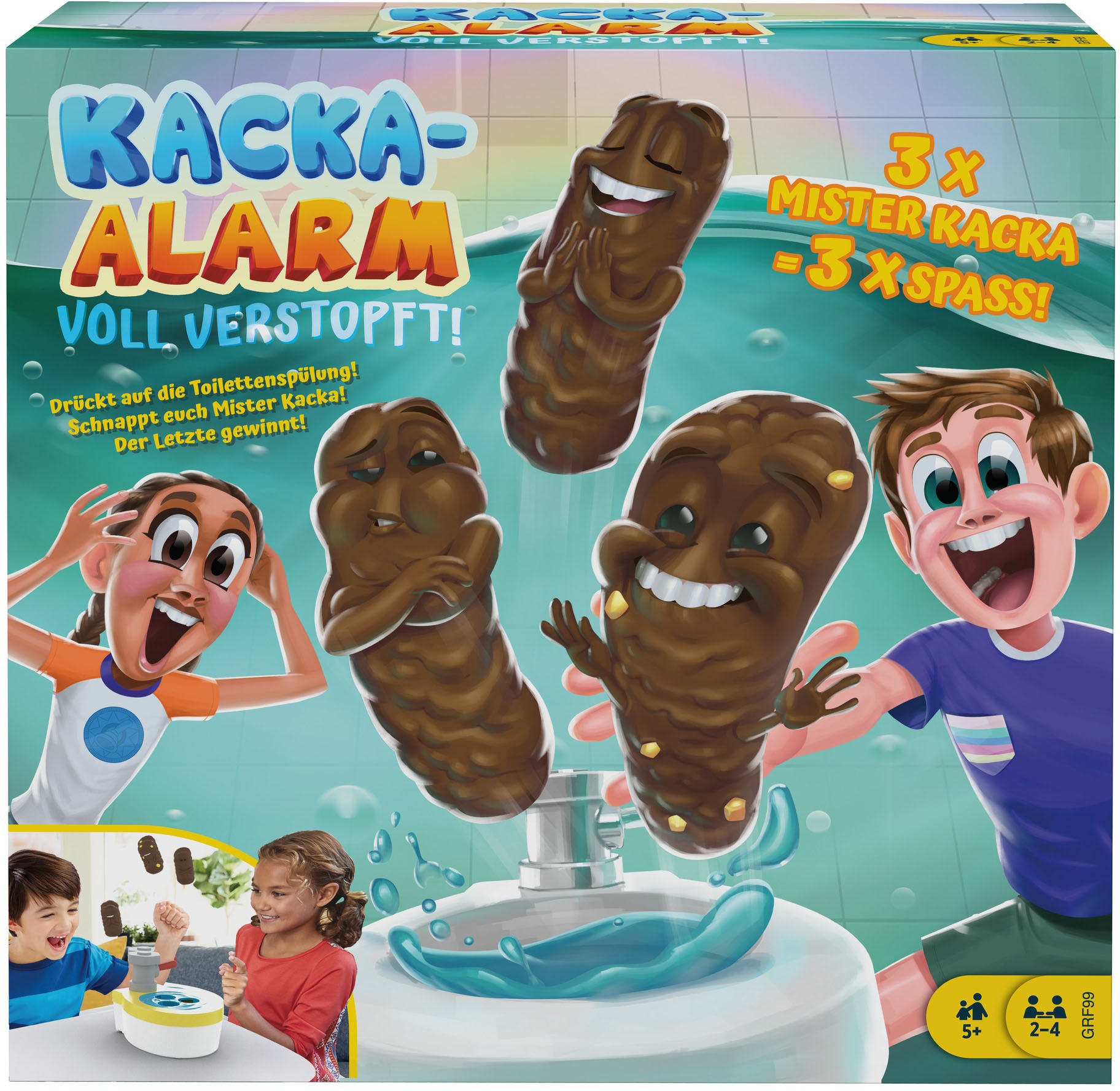 Mattel games Spiel »Kacka-Alarm Voll verstopft!«