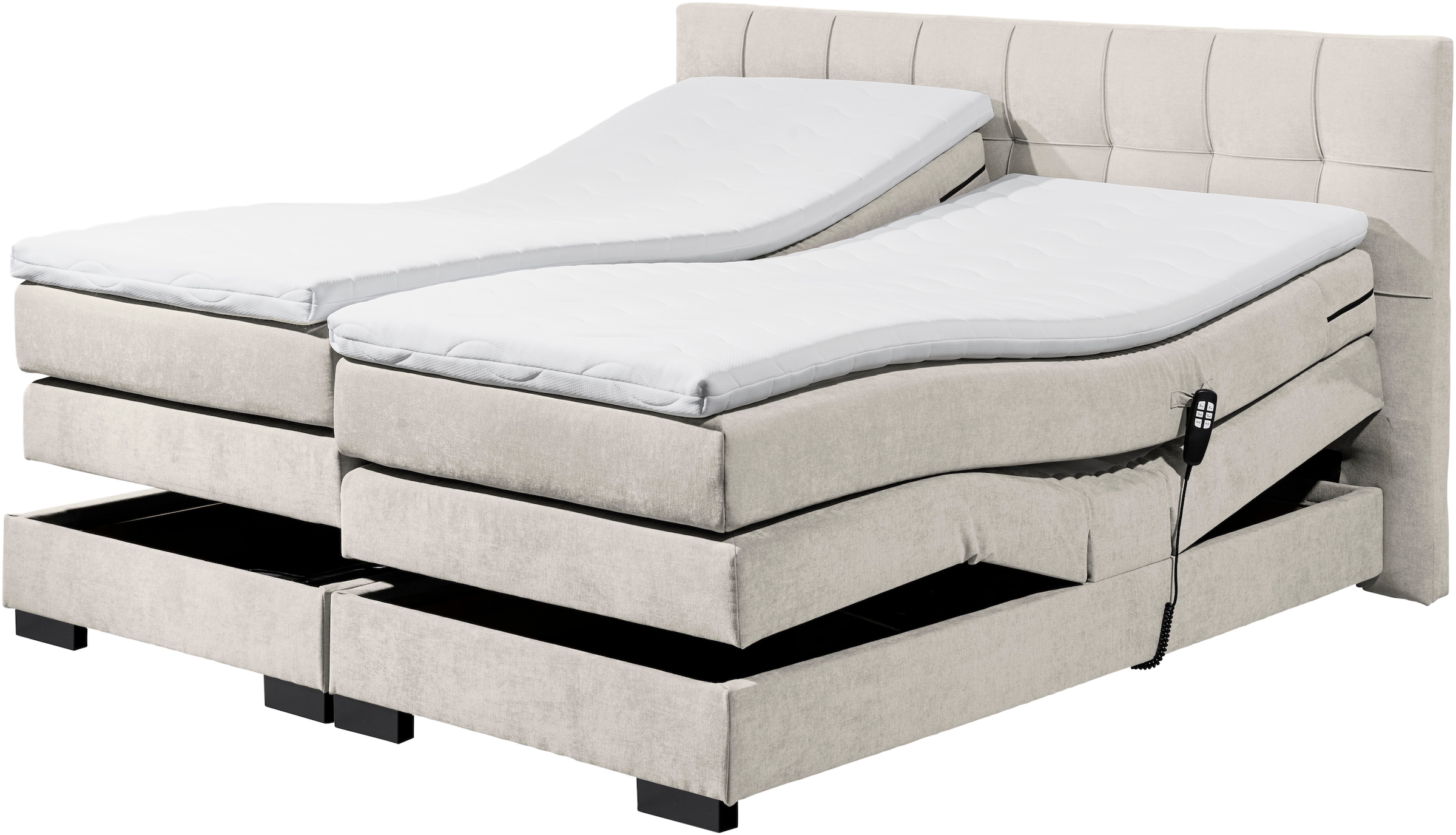 ED EXCITING DESIGN Boxspringbett »Talena«, inkl. Motor und Topper