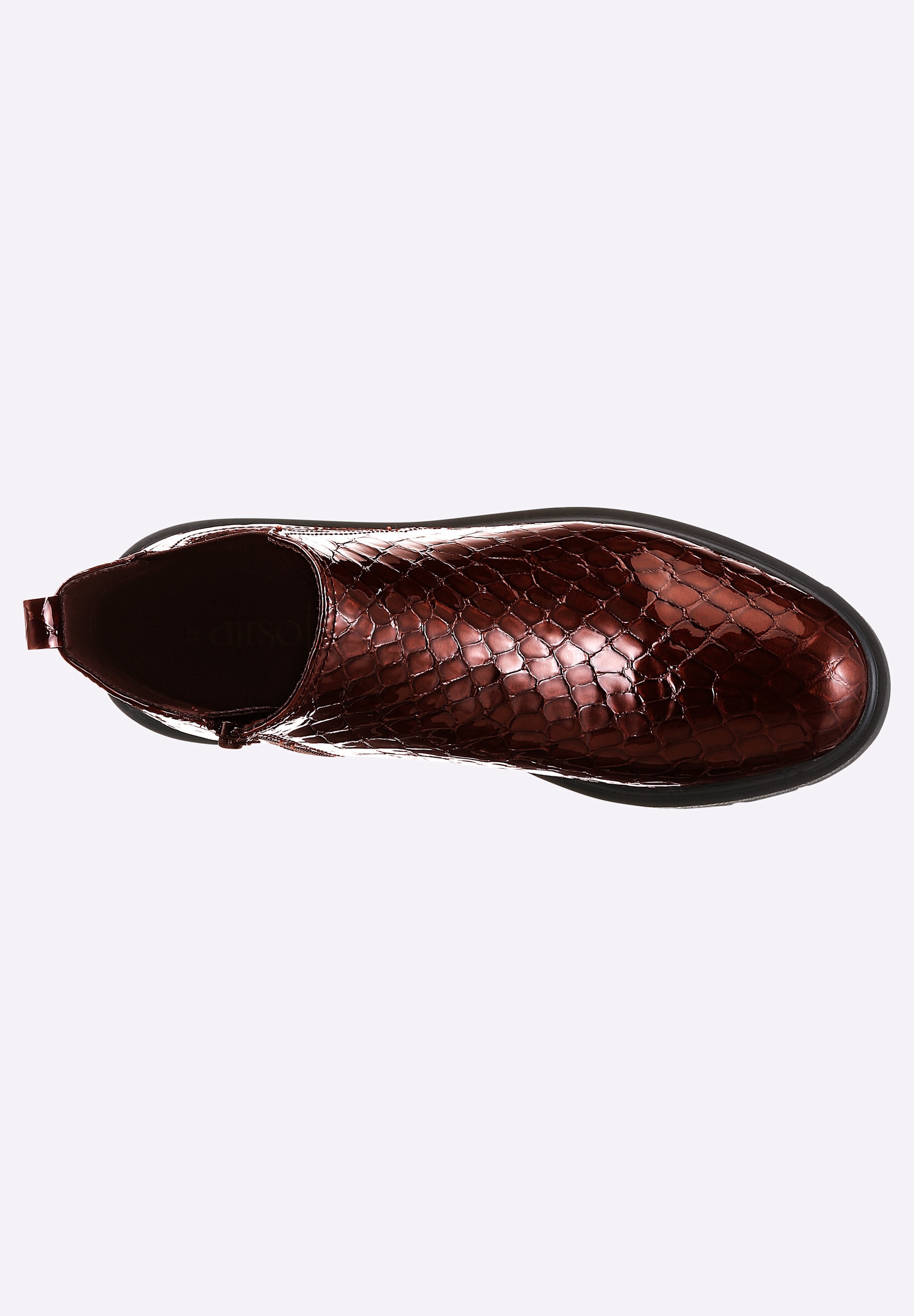 airsoft modern+ Stiefelette »Stiefelette Stiefelette mit Prägung im Kroko-Look«