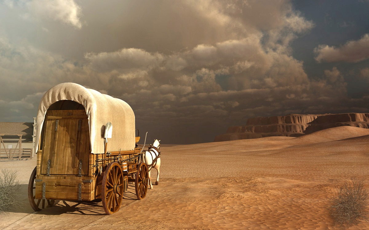 Fototapete »Western Wagon«
