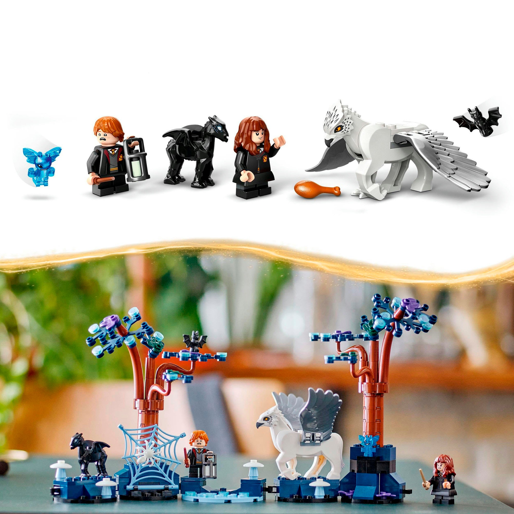 LEGO® Konstruktionsspielsteine »Der verbotene Wald™: Magische Wesen (76432), LEGO® Harry Potter™«, (172 St.), Made in Europe