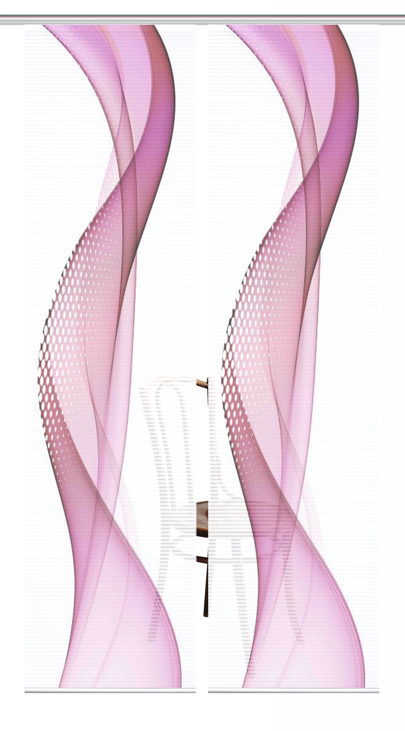 HOME in green Schiebegardine »NEVOLA« Paneelwagen 2 Stk. tlg. SET DIGITALDRUCK,BAMBUSOPTIK RECYCELT