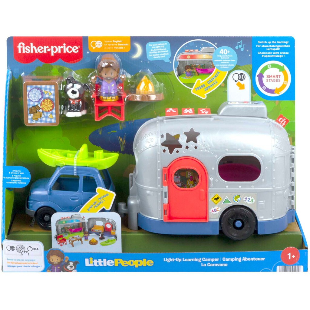 Fisher-Price® Lernspielzeug »Little People Wohnwagen Spielzeug mit Figuren, Lernspielzeug«