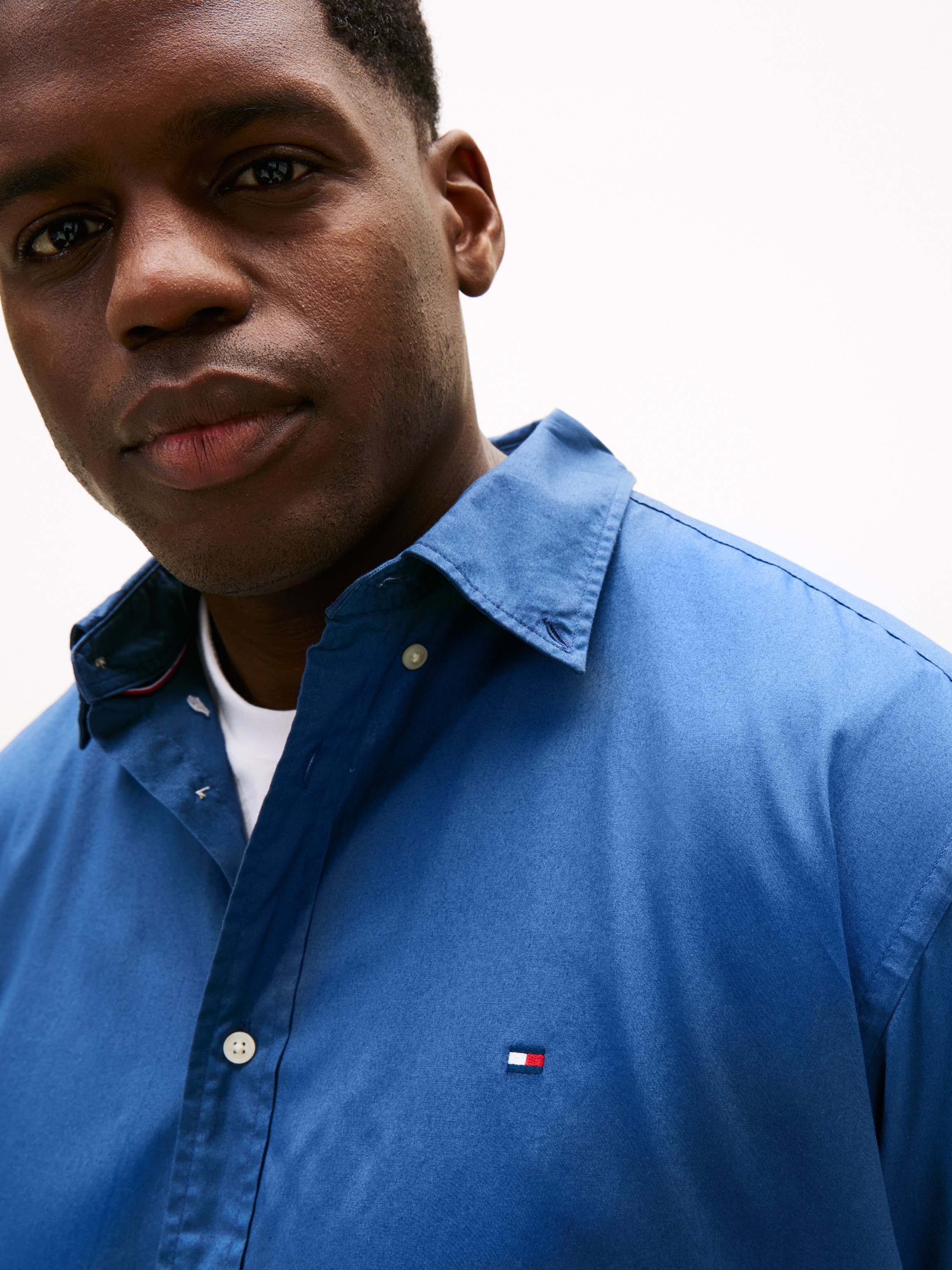 Tommy Hilfiger Big & Tall Langarmhemd »BT - FLEX POPLIN SOLID«