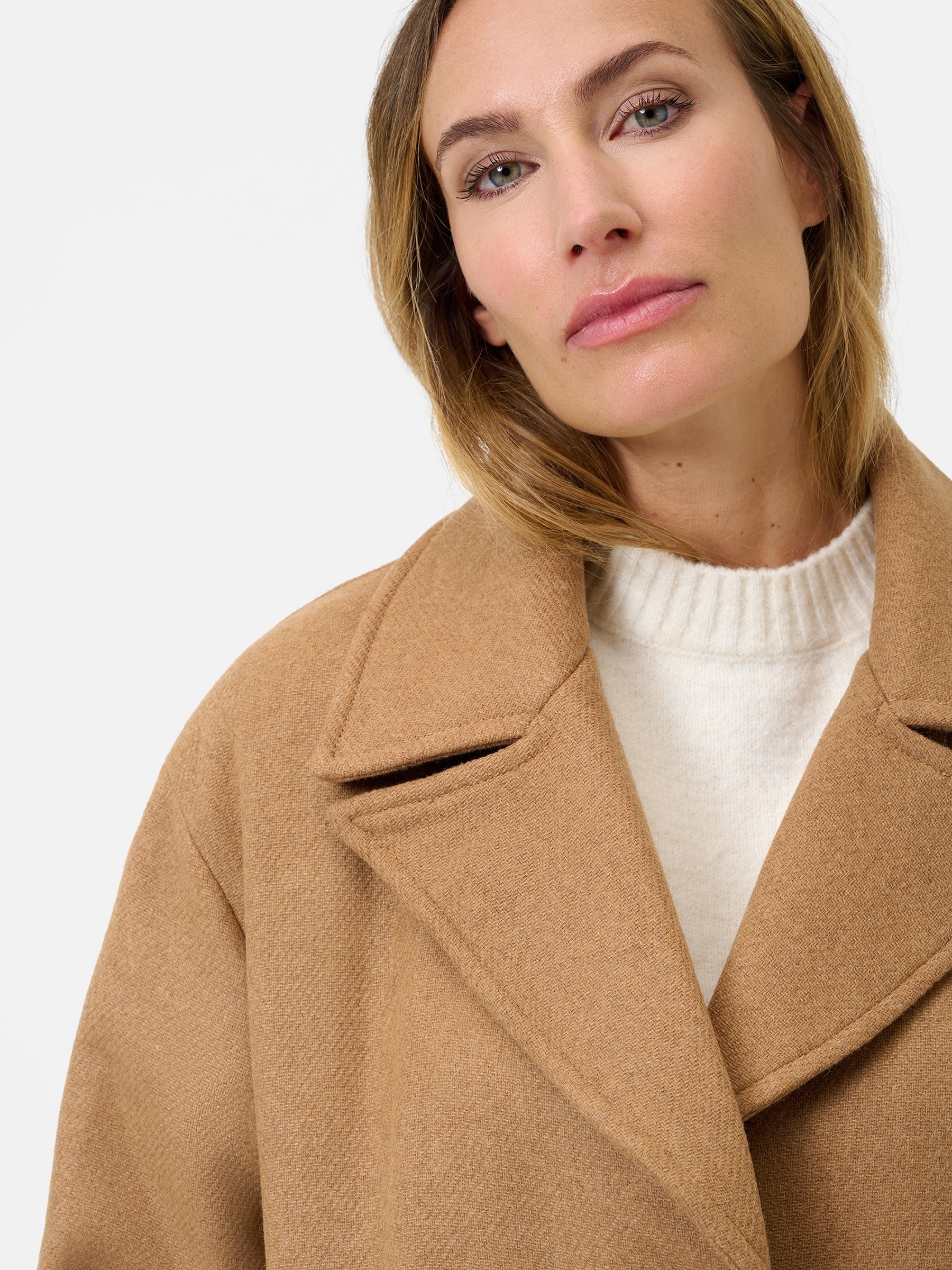RICANO Wollmantel »Mantel Tiziana« Handgefertigt, Made in Italy