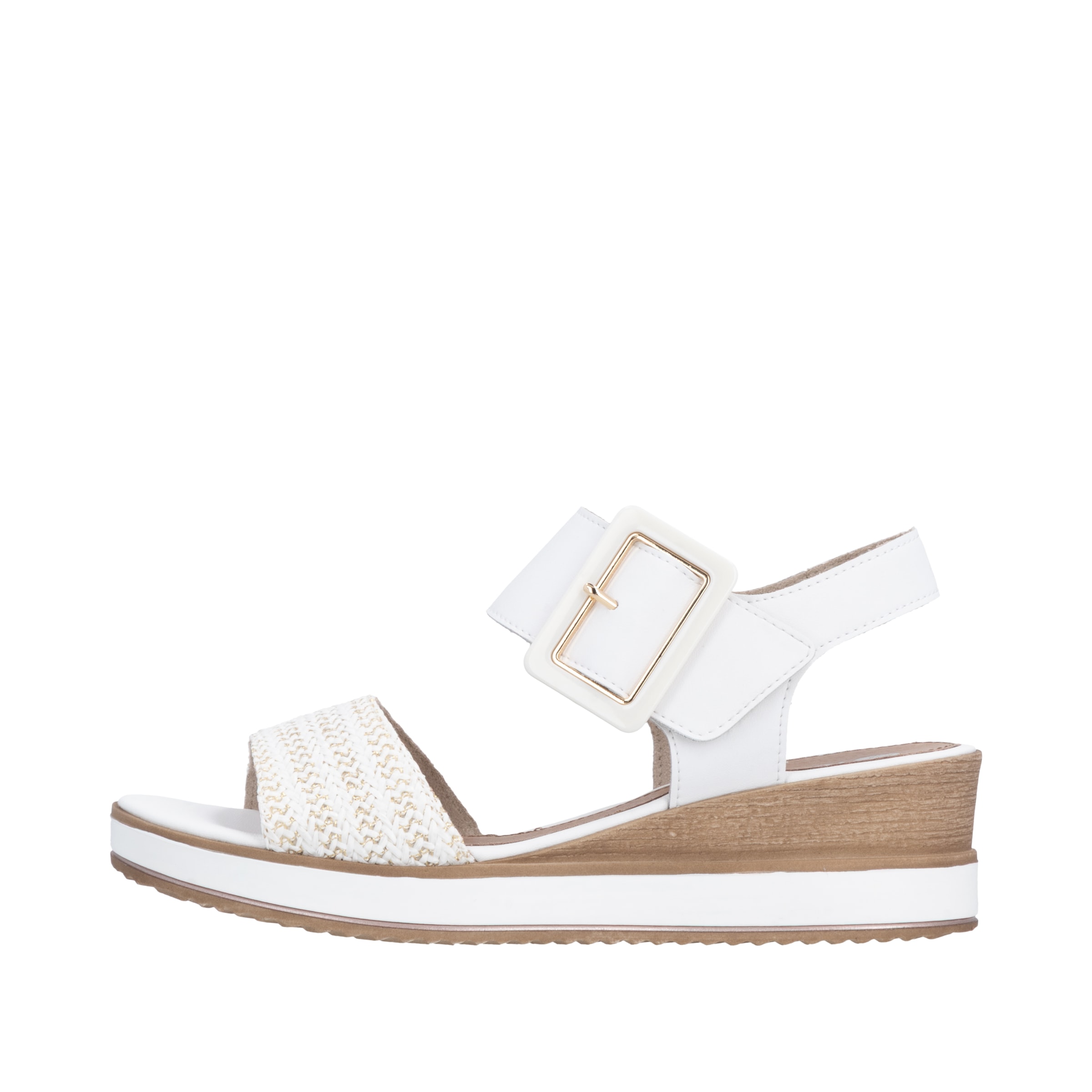 Remonte Sandalette »ELLE-Collection«  Sommerschuh, Sandale, Bequemschuh mit Klett unter der Zierschnalle