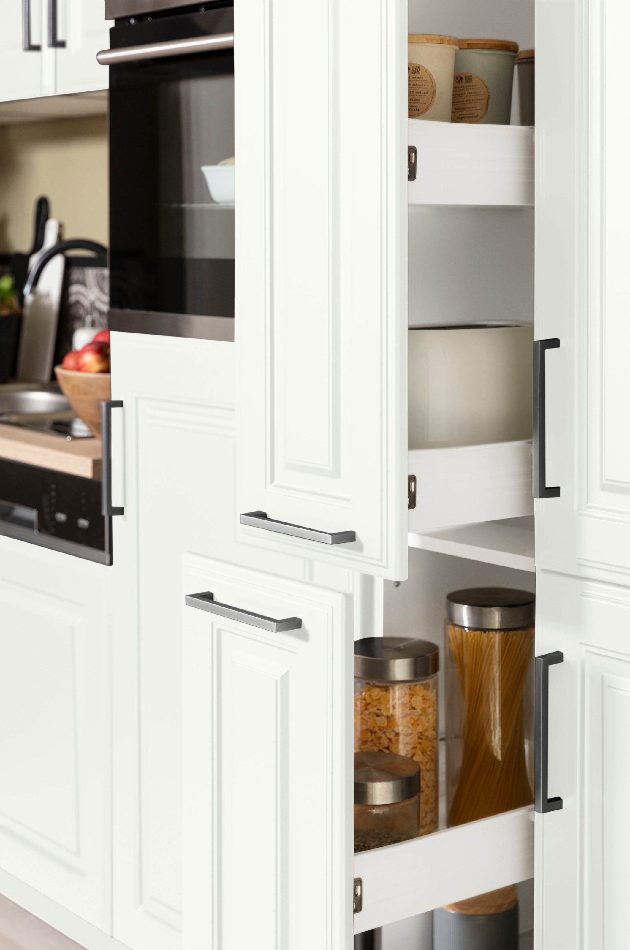 KOCHSTATION »KS-Stockholm« Stellbreite 320/170 cm, mit hochwertigen MDF Fronten im Landhaus-Stil