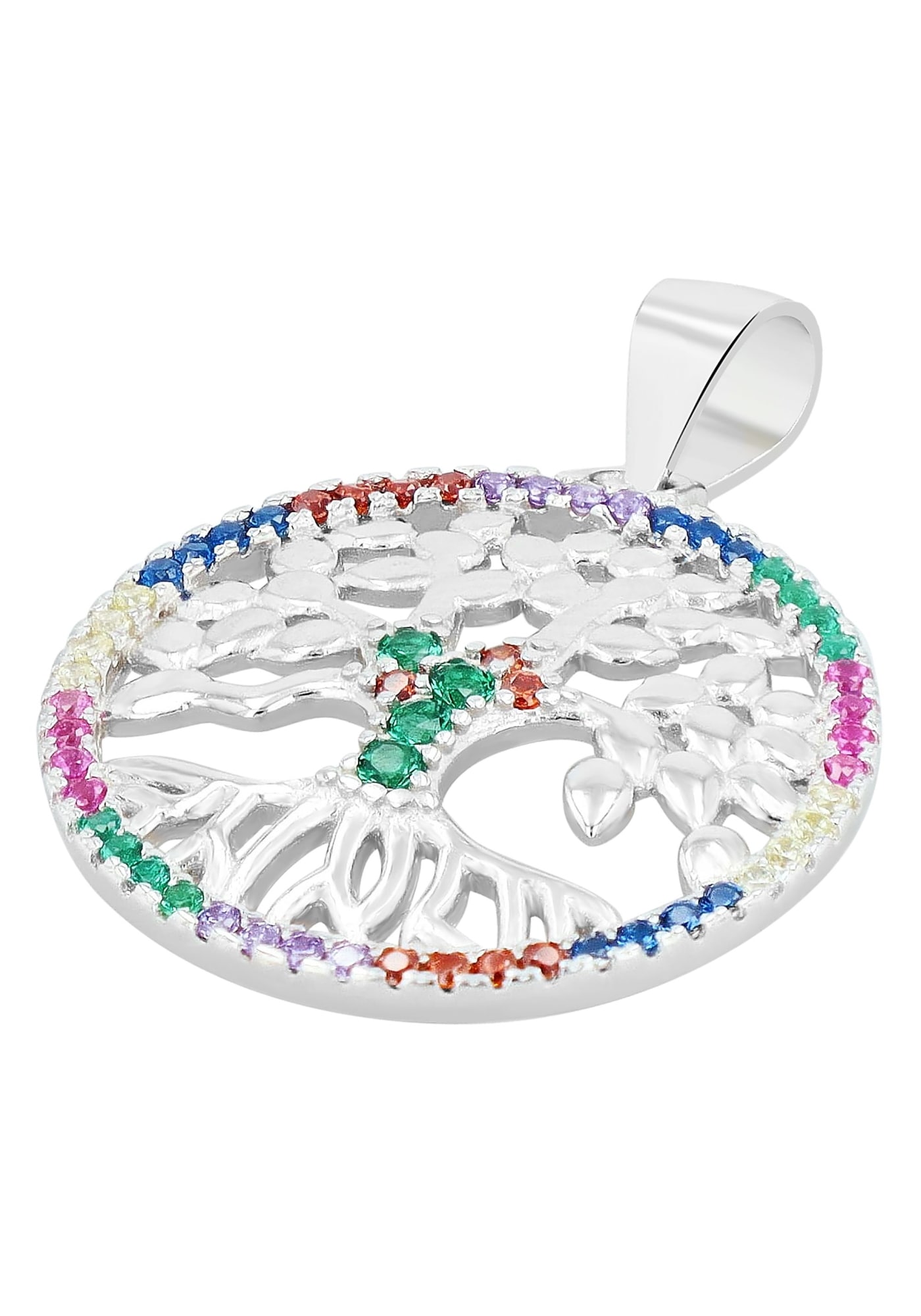 AKZENT Amulett »"Yggdrasil" aus 925 Sterlingsilber, rhodiniert, langlebig«