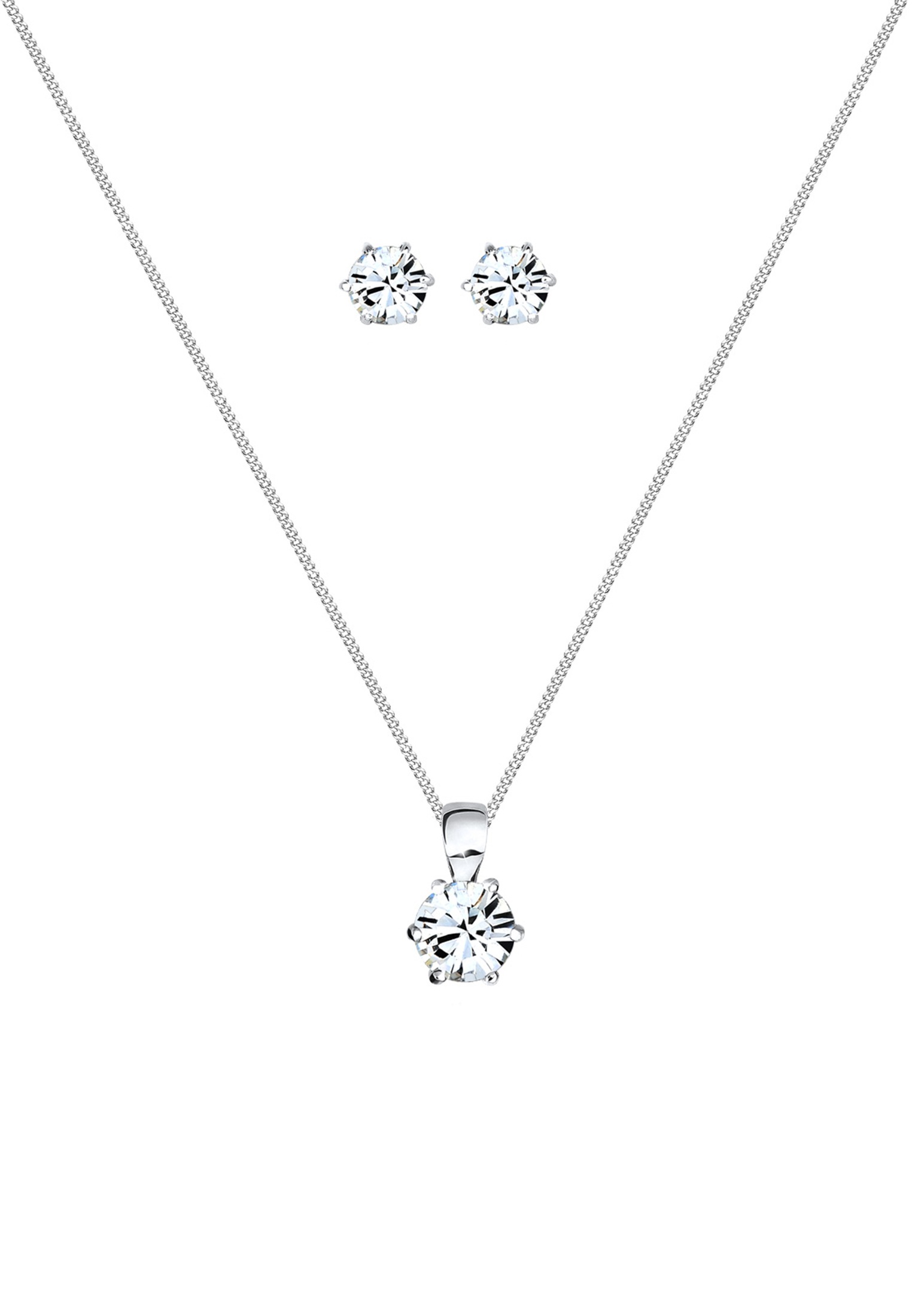 Elli Ohrring und Ketten Set »Schmuckset 925 Sterling Silber, mit Kristallen von Swarovski®«