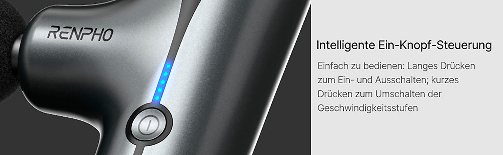 Renpho Massagepistole »Massage Gun mini GM173«, Leichte, tragbare Mini-Massagepistole für unterwegs