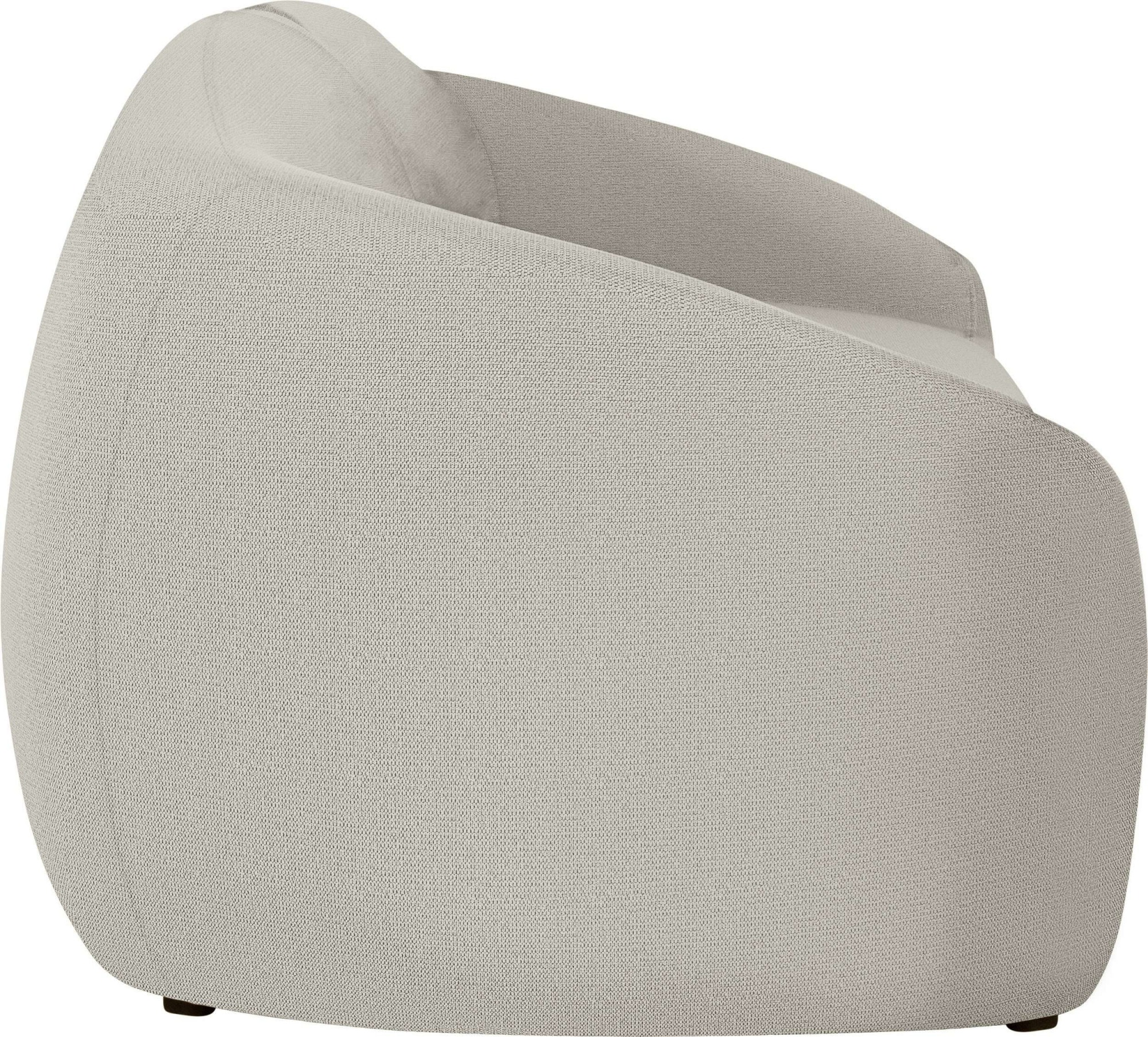LeGer Home by Lena Gercke Big-Sofa »YANI, Designersofa, organische Form, Maße B/T/H: 240/64/81 cm«, mit Wellenunterfederung, auch in Bouclé, passend zur Serie