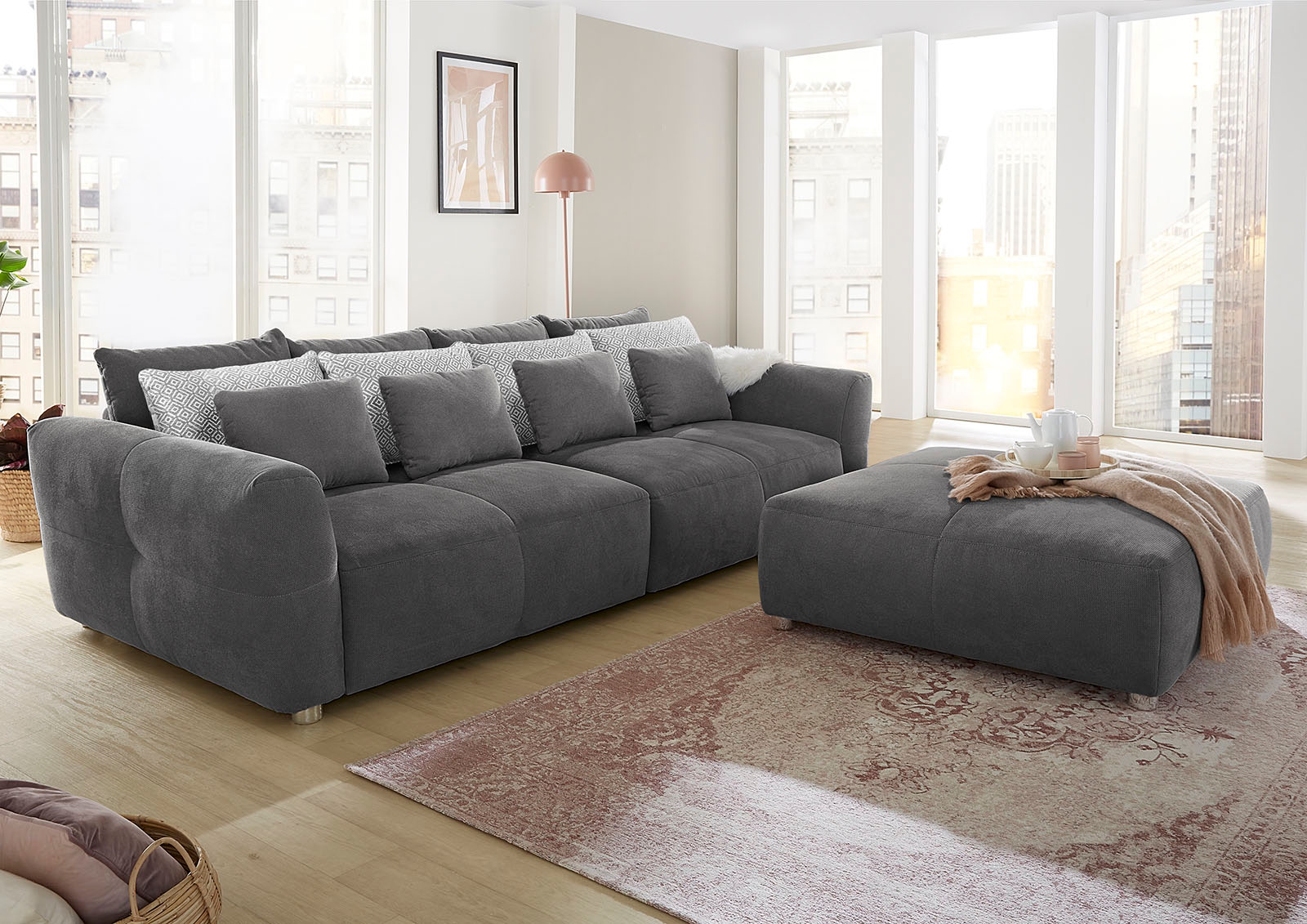 Jockenhöfer Gruppe Shop Sitzkomfort angenehmen Big-Sofa »Gulliver«, kuscheligen, Federkernpolsterung für Online OTTO mit