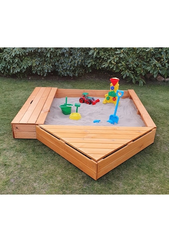 Sandkasten »MULTI«, (Set), BxLxH: 260x172x22 cm, mit Bugbox und Sitzbox