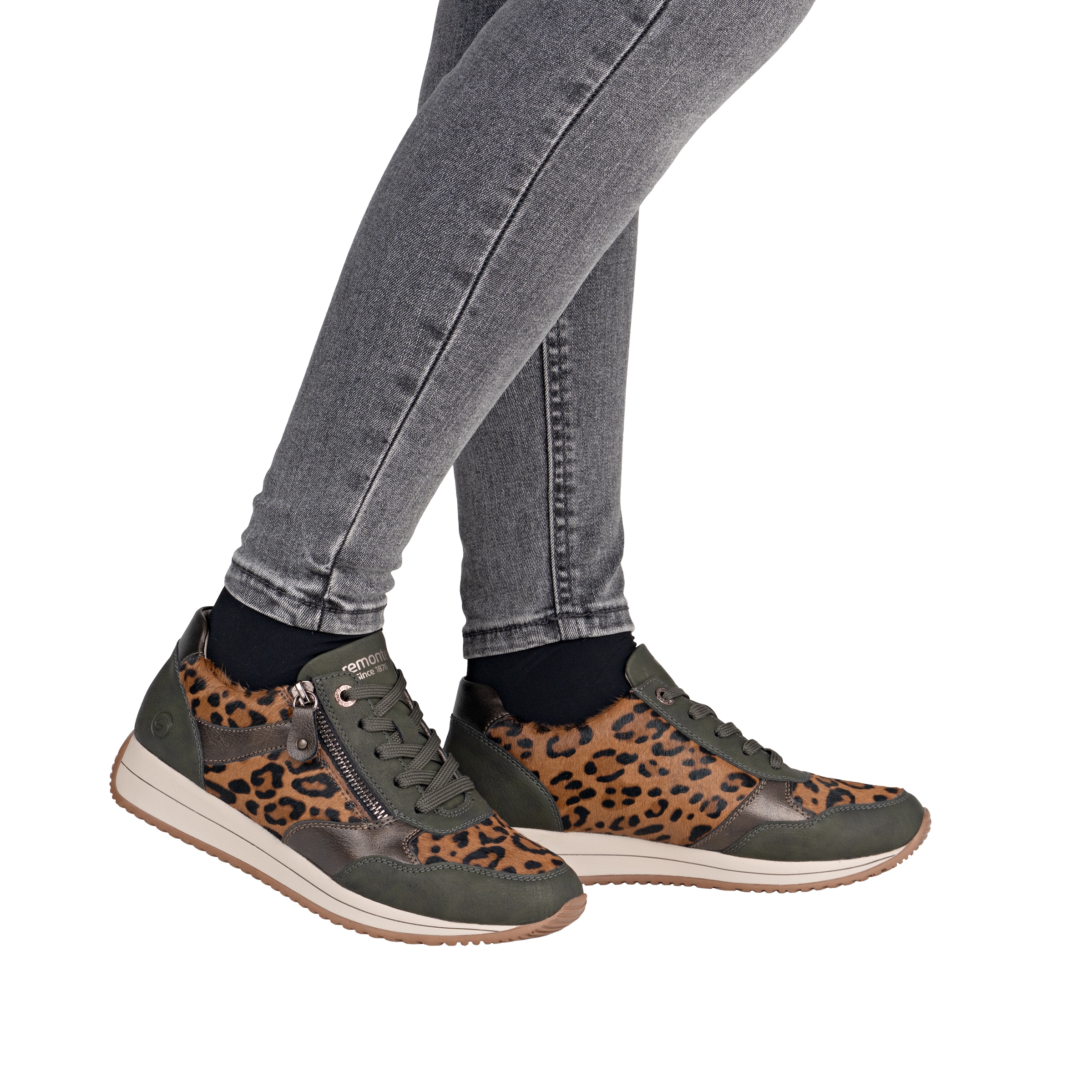 Remonte Keilsneaker, Schnürschuh, Halbschuh, Casual-Sneaker mit Innenreißverschluss