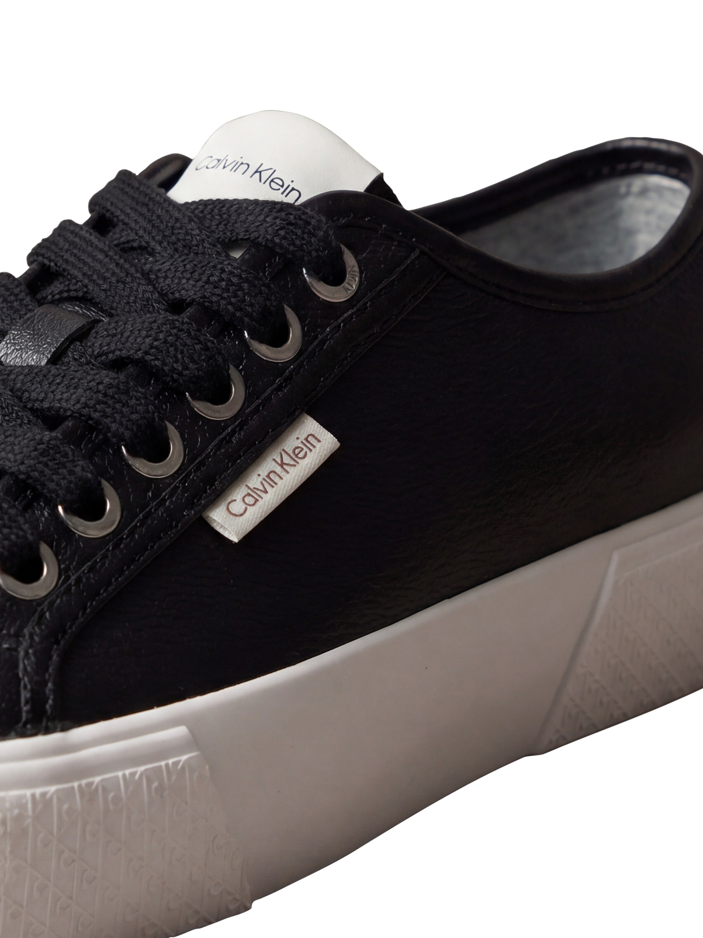 Calvin Klein Plateausneaker »VULC LACE UP LOW LTH«  Schnürschuh, Halbschuh, Trendschuh mit Logoschriftzug