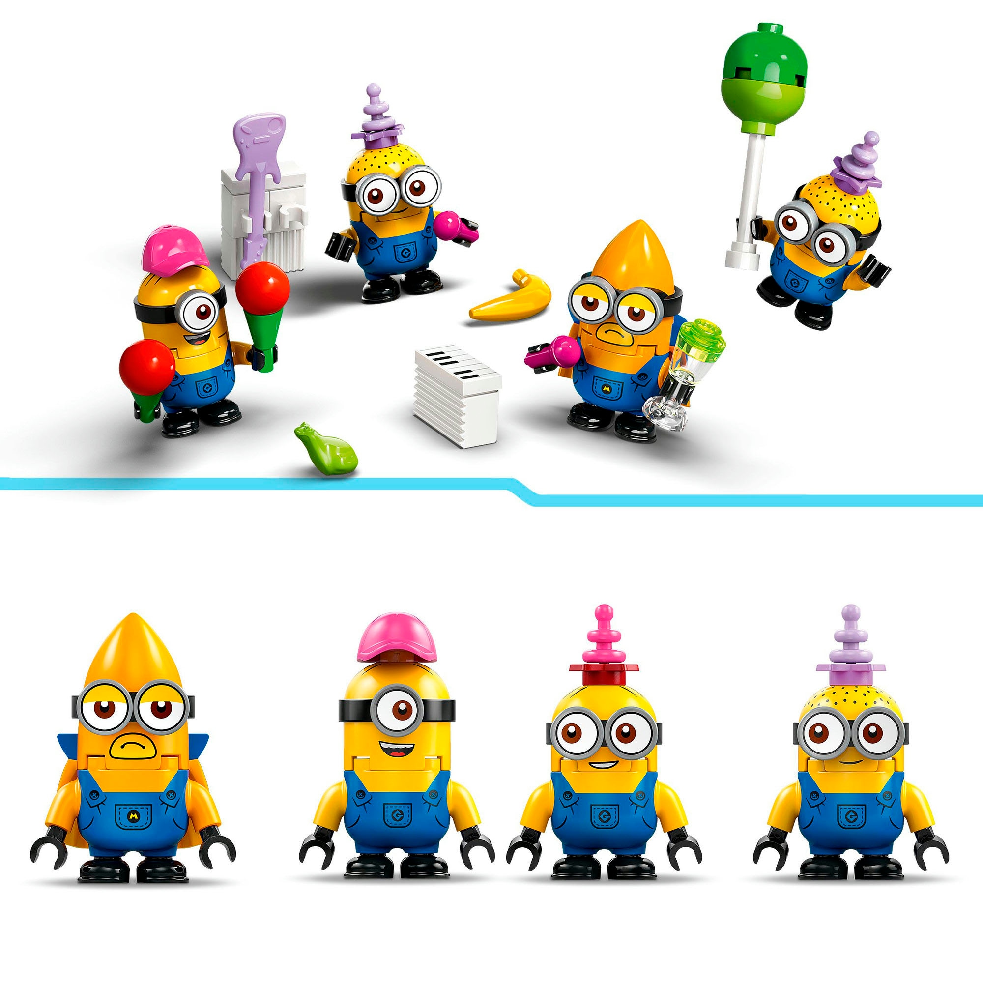 LEGO® Konstruktionsspielsteine »Minions und der Party Bus (75581), LEGO Despicable Me«, (379 St.), Made in Europe