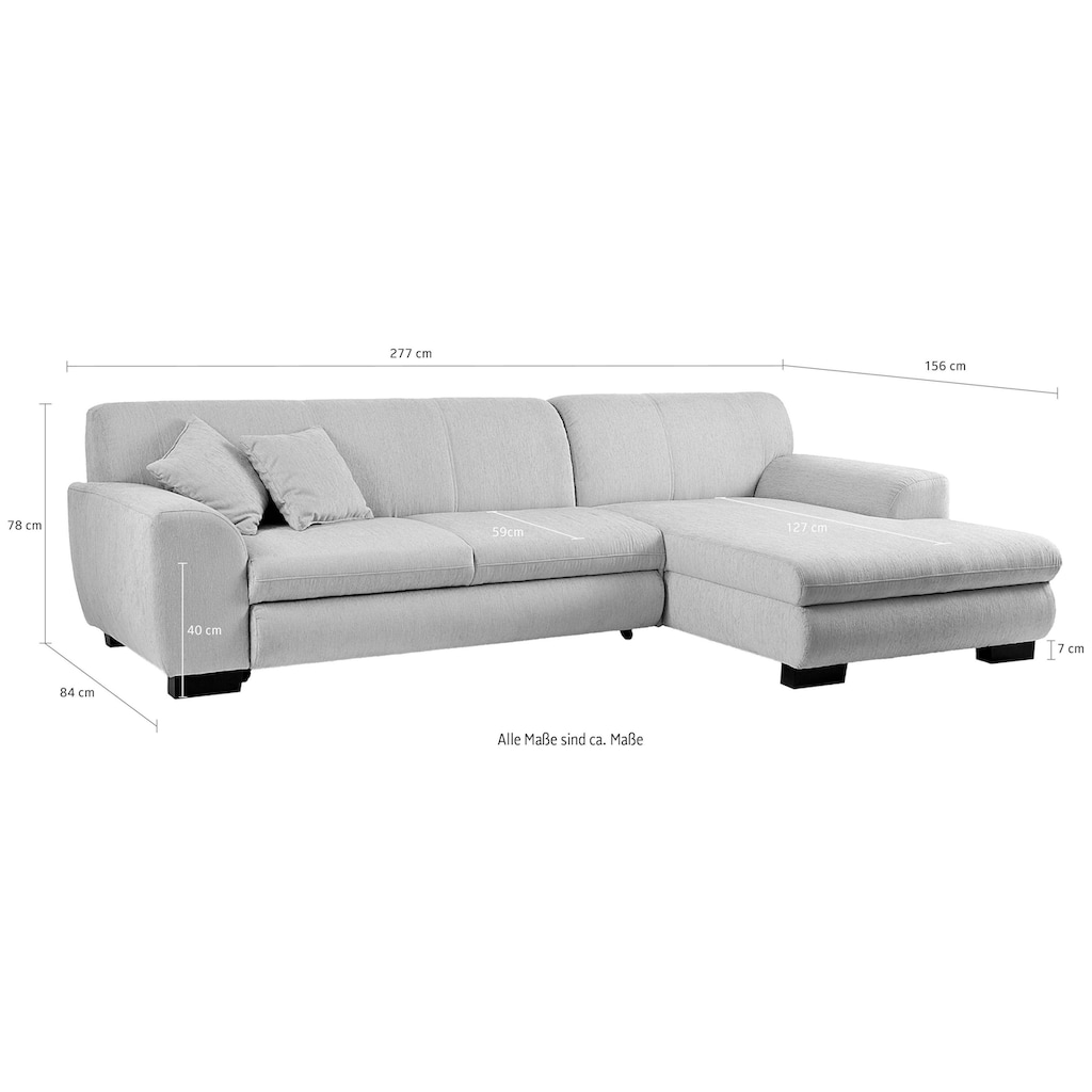 Home affaire Ecksofa »Nika L-Form«