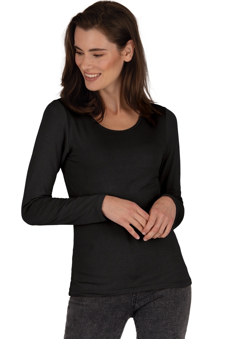 Trigema Longsleeve »TRIGEMA Shirt aus Viskose im Langarm« Shop Online OTTO