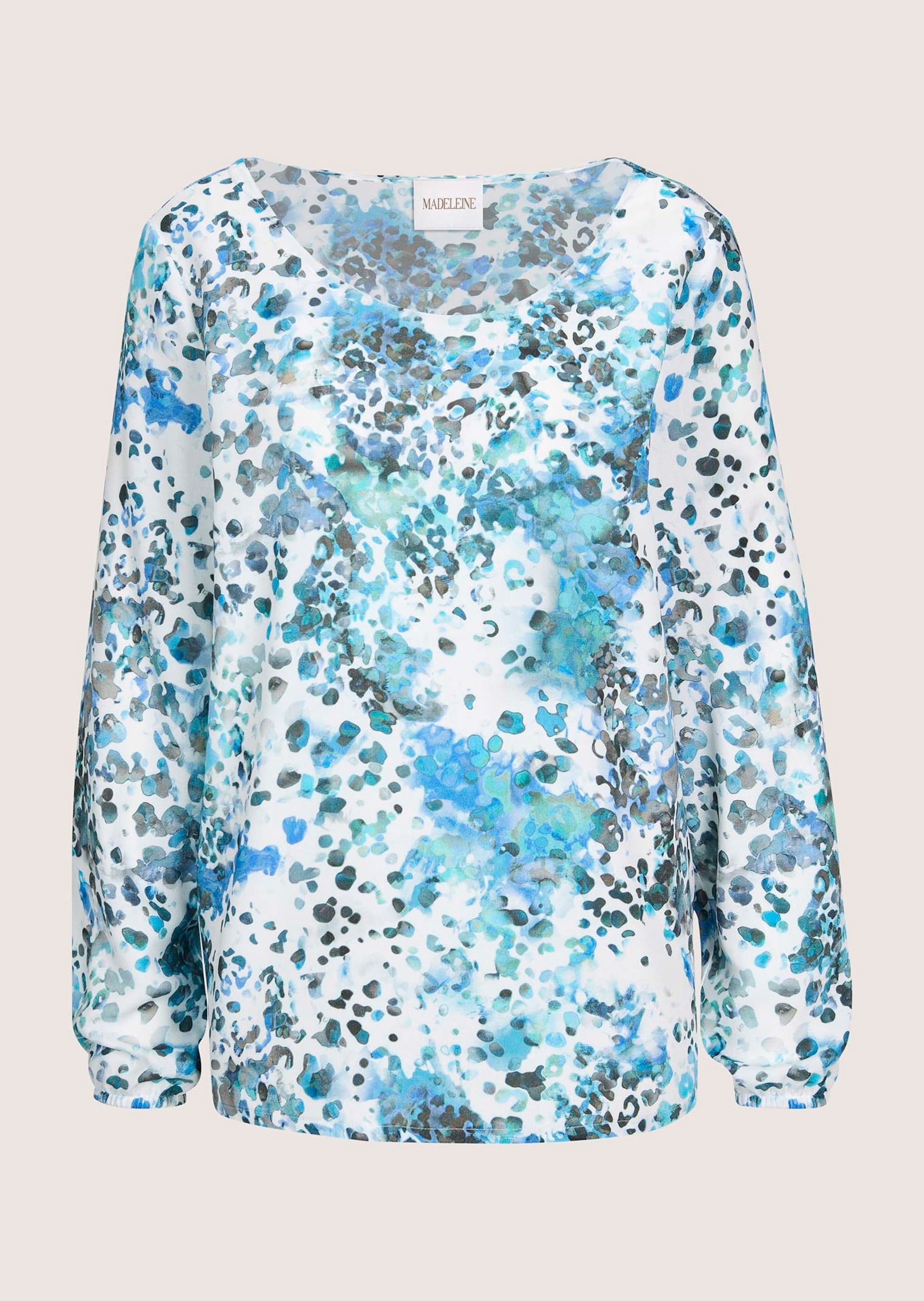 MADELEINE Langarmbluse »Bluse Schlupfbluse mit grafischem Allover-Print«