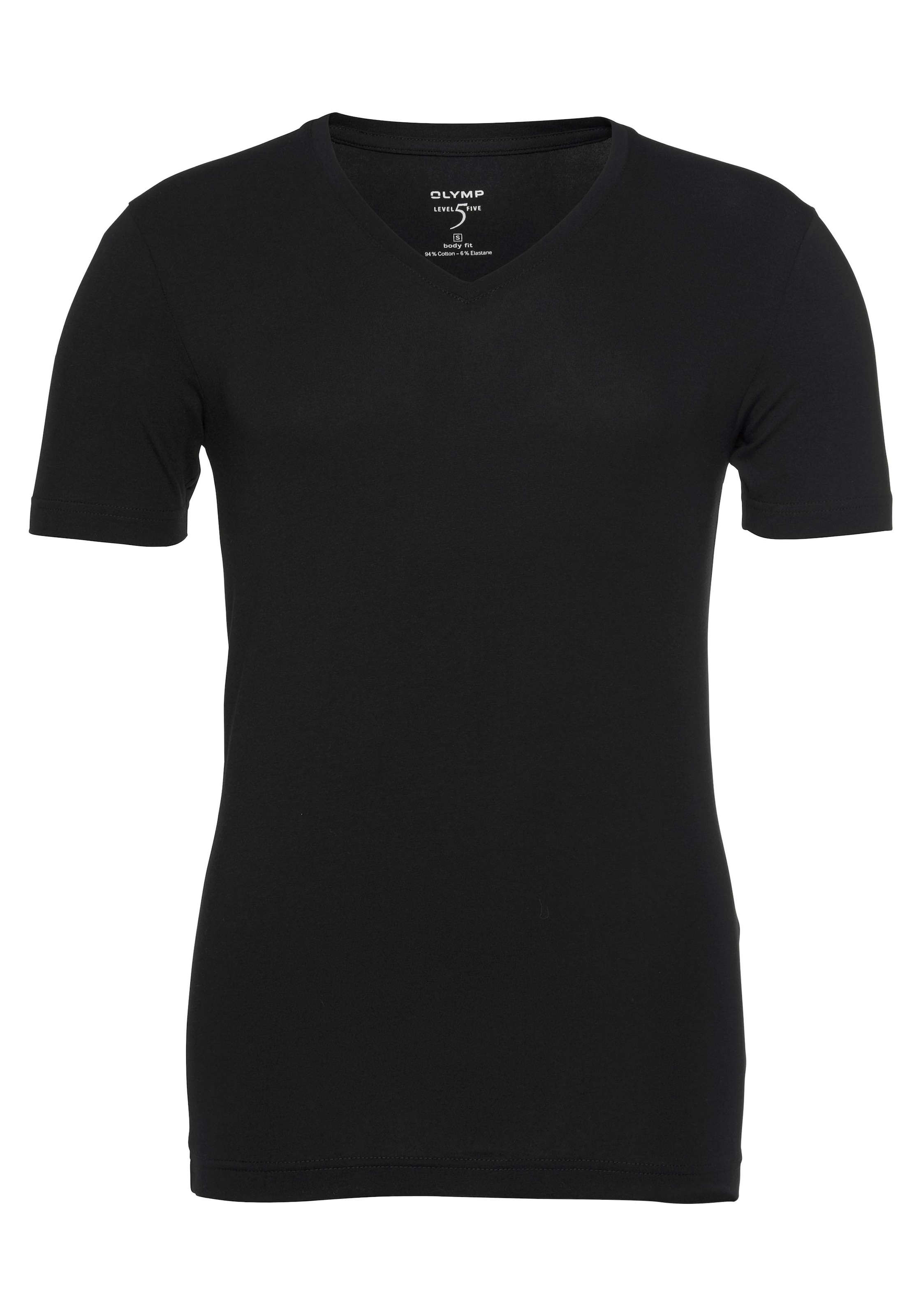 T-Shirt »Level Five body fit«, V-Ausschnitt, Ideal zum Unterziehen