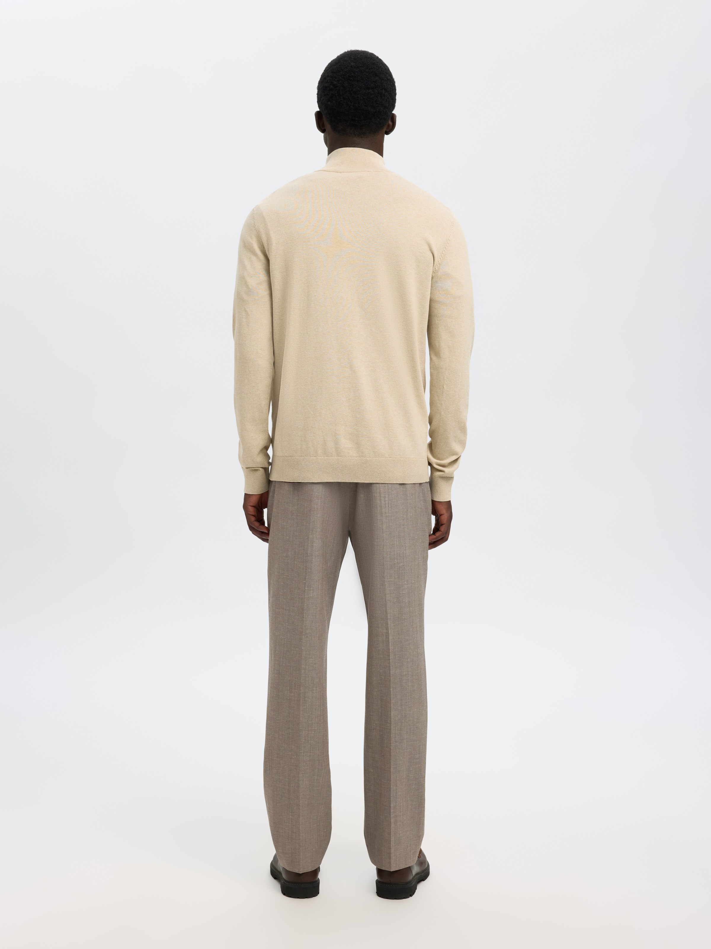 SELECTED Troyer »SLHBERG HALF ZIP CARDIGAN NOOS« Baumwolle, regular fit