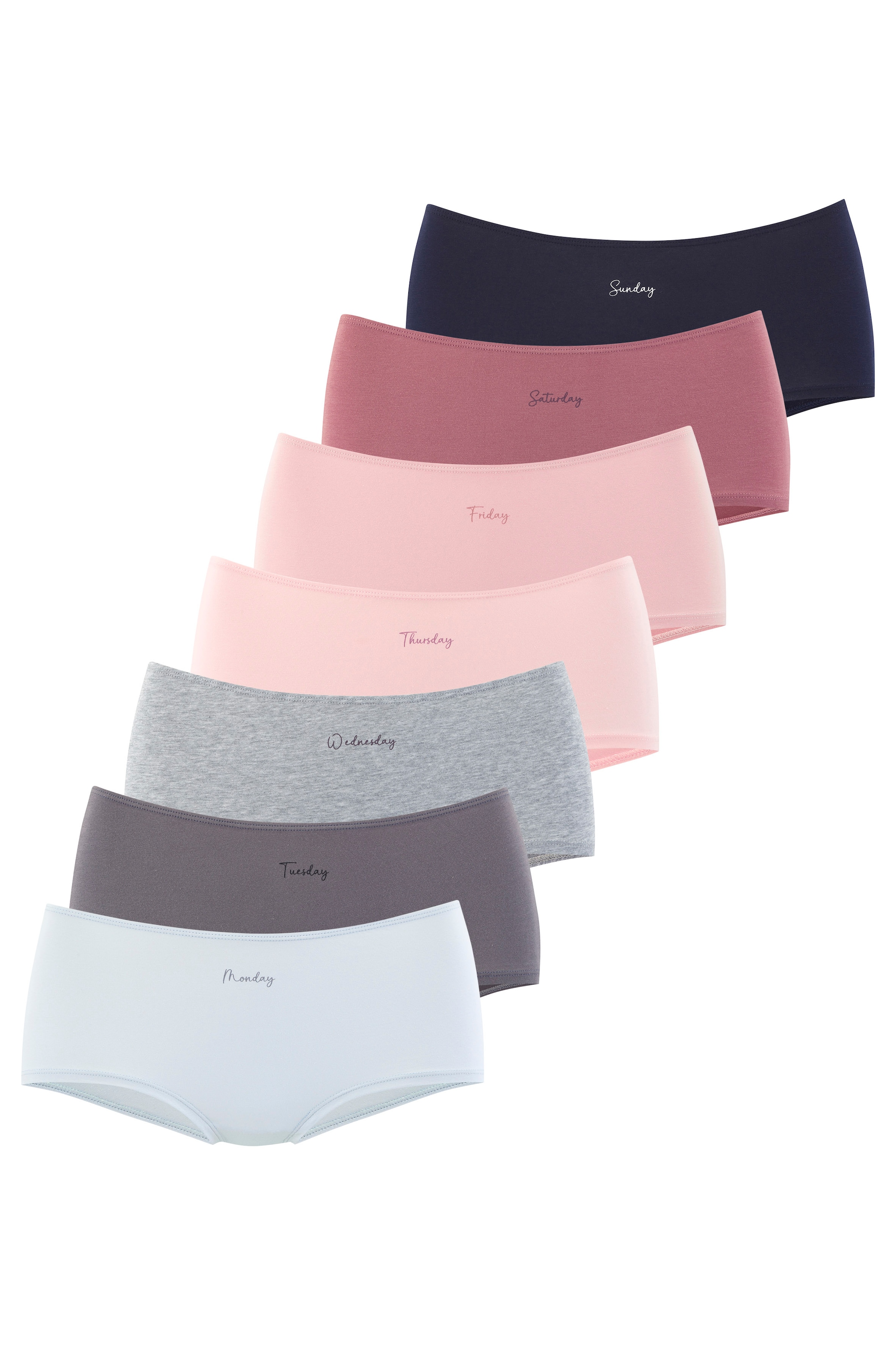 Vivance Panty Packung, 7er-Pack, 7 Stk. Angenehm elastische Baumwollqualität