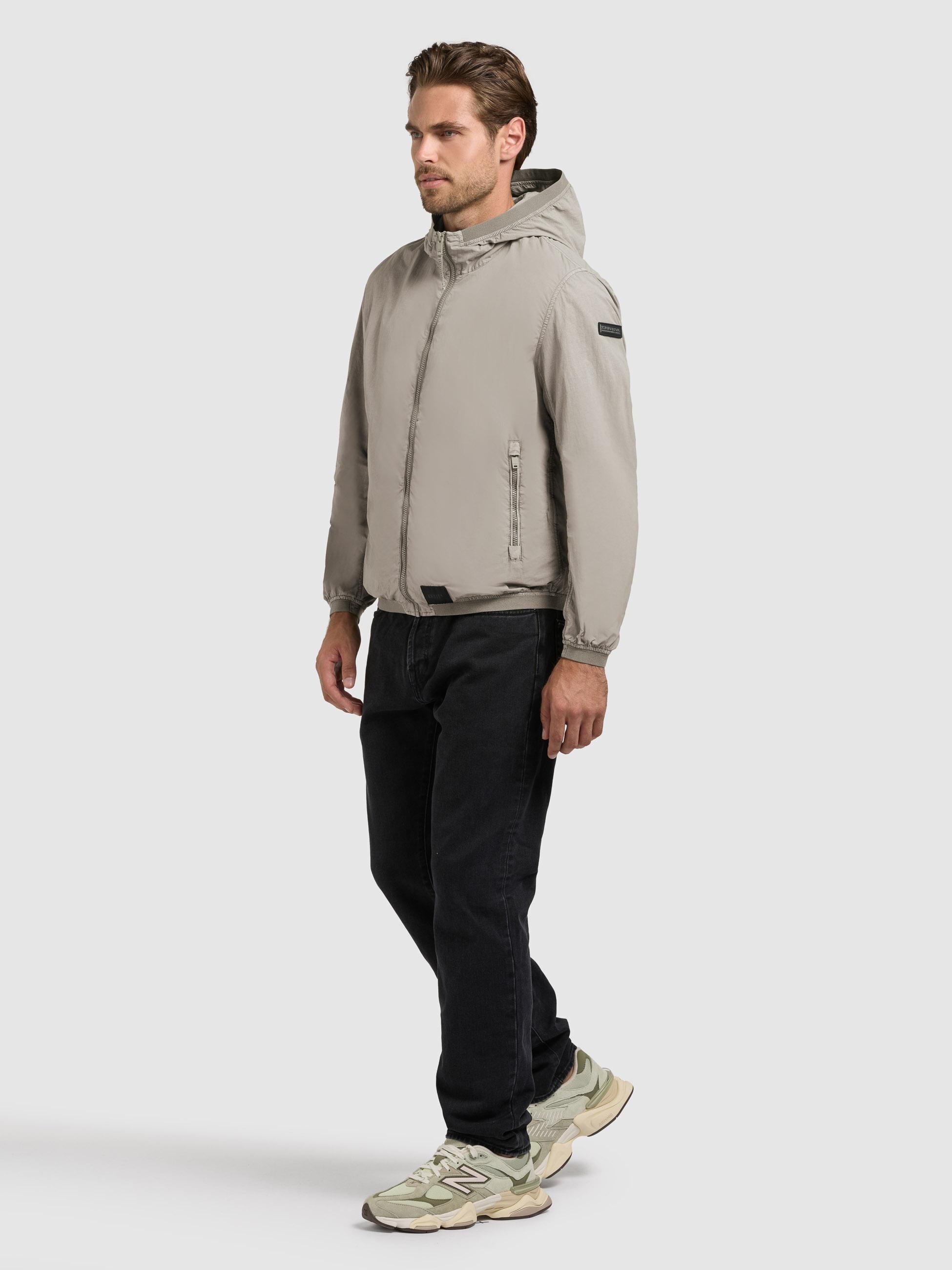 khujo Funktionsjacke »Übergangsjacke Derf« mit Kapuze leichte Übergangsjacke mit Kapuze