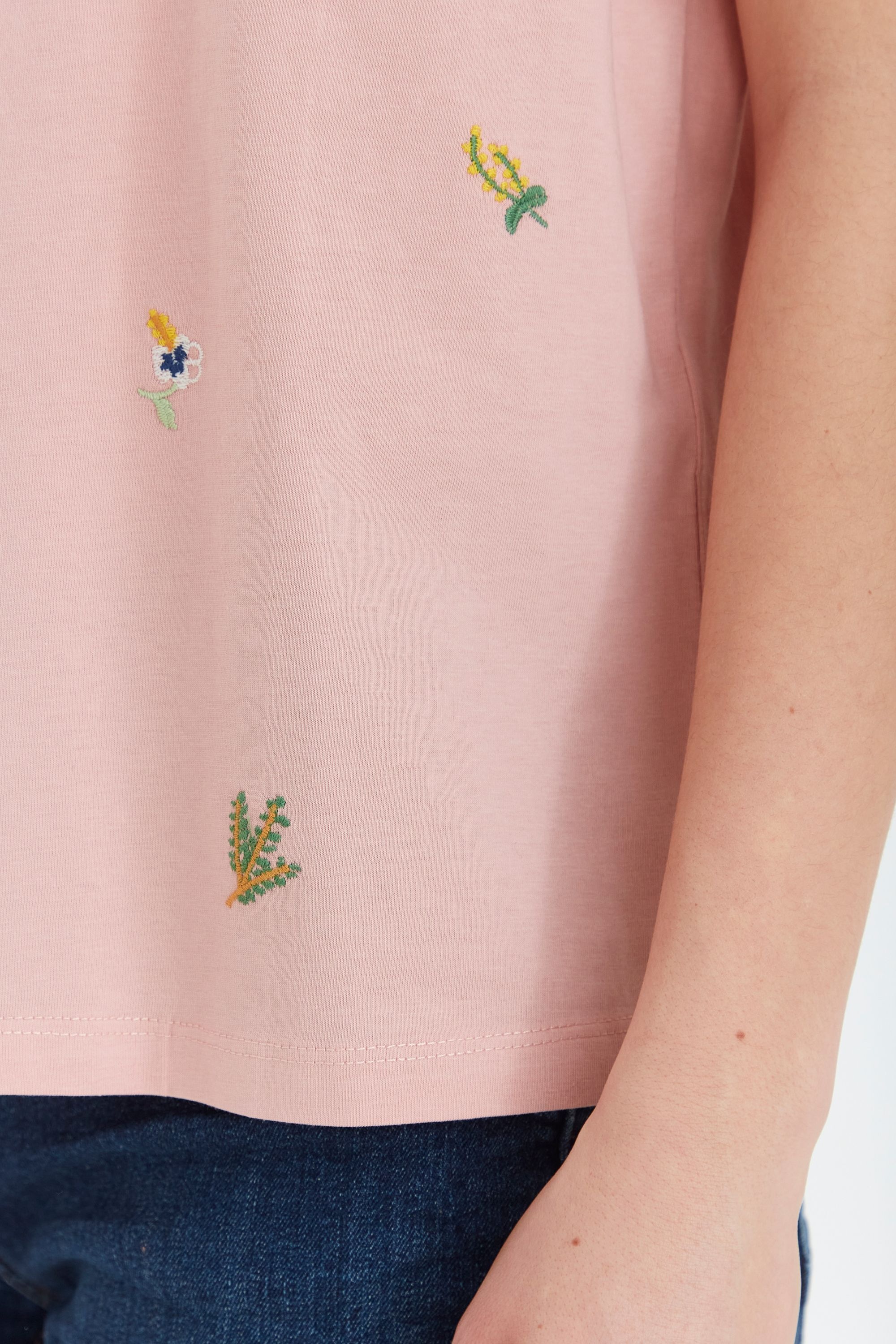fransa T-Shirt »T-Shirt FRFxtembroidery«