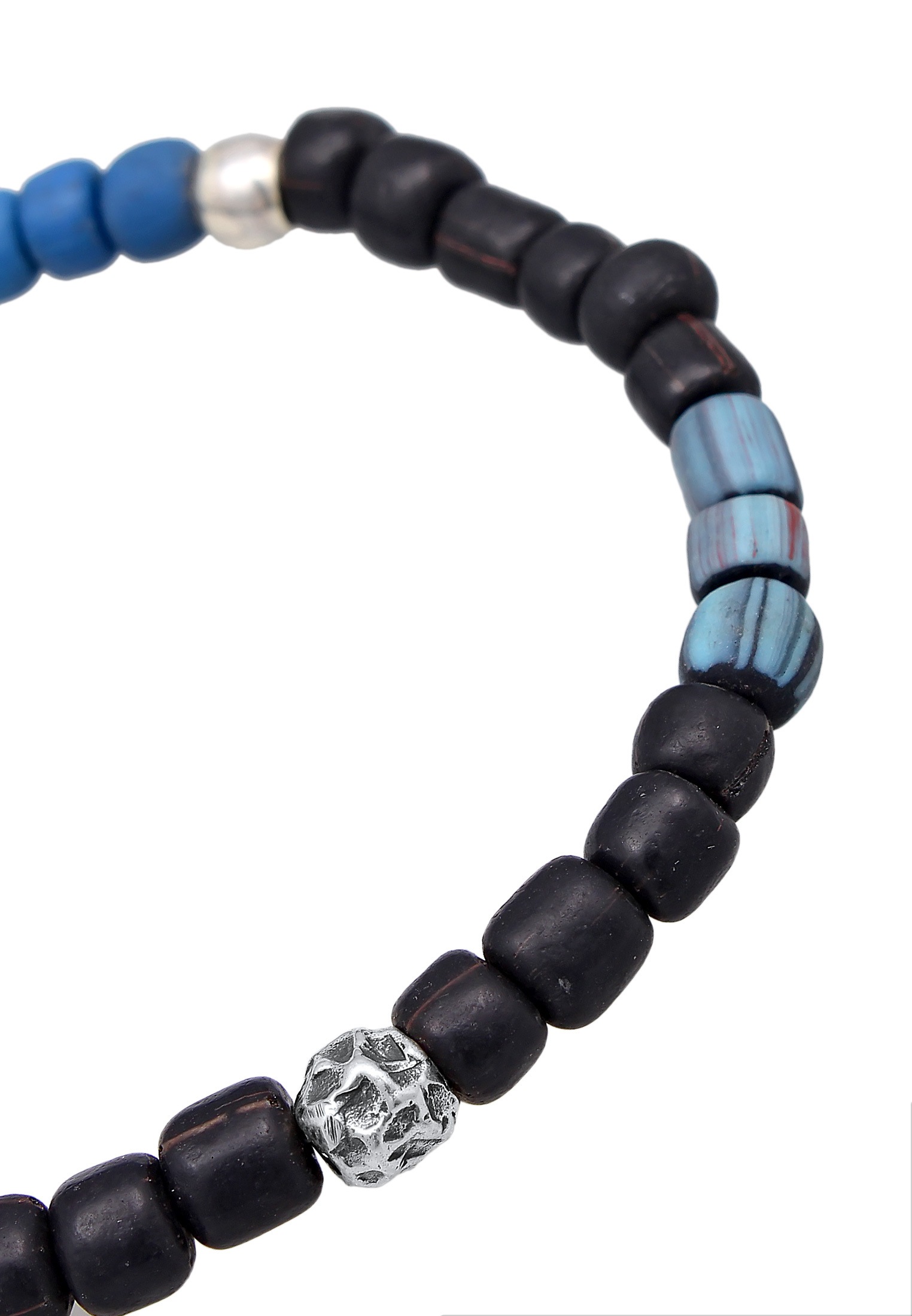 Kuzzoi Armkette »Armband Glas Beads 925 Silber«