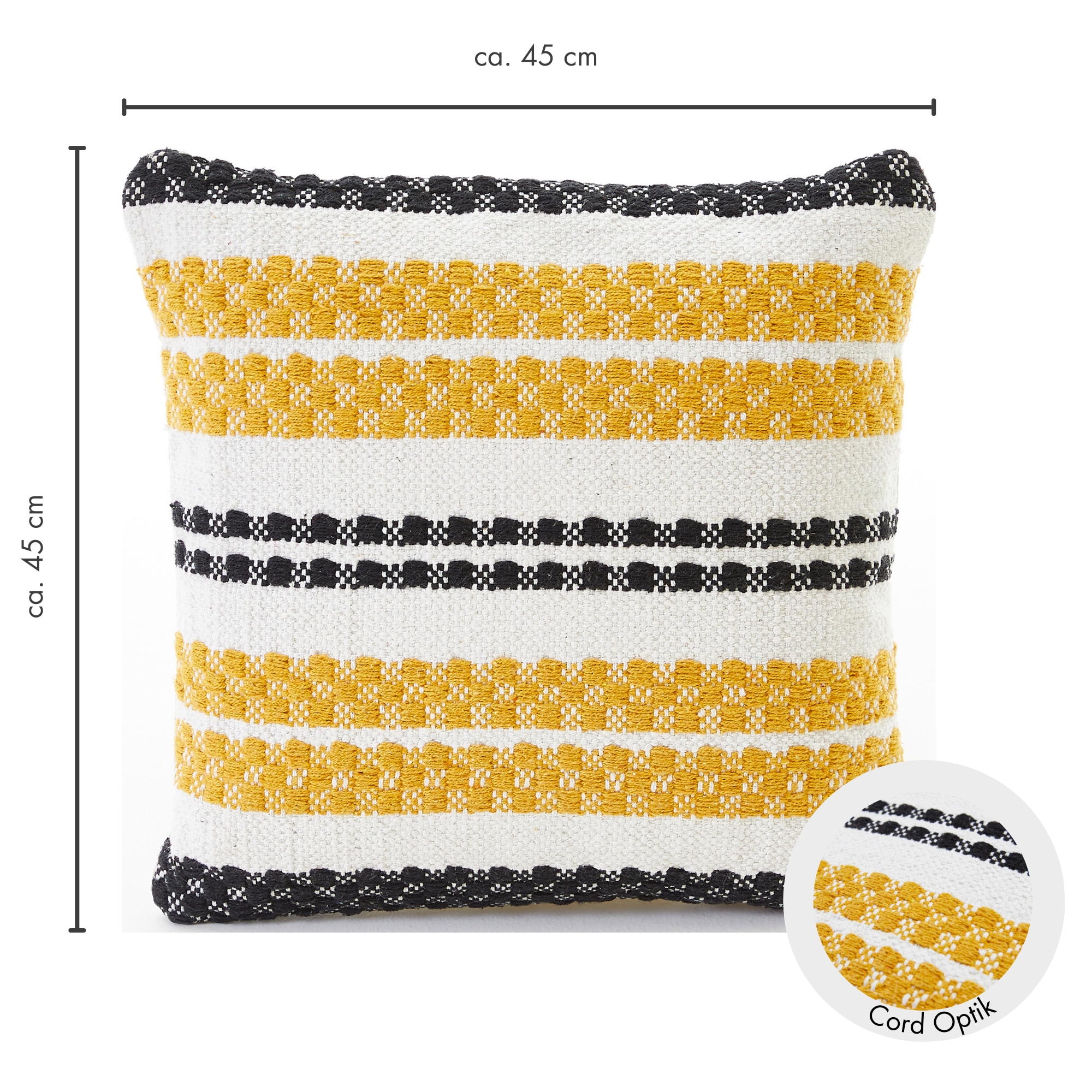 Andiamo Dekokissen »Malena« Ethnomuster, Sofakissen, Kissenhülle mit Füllung, eckig, 45x45 cm