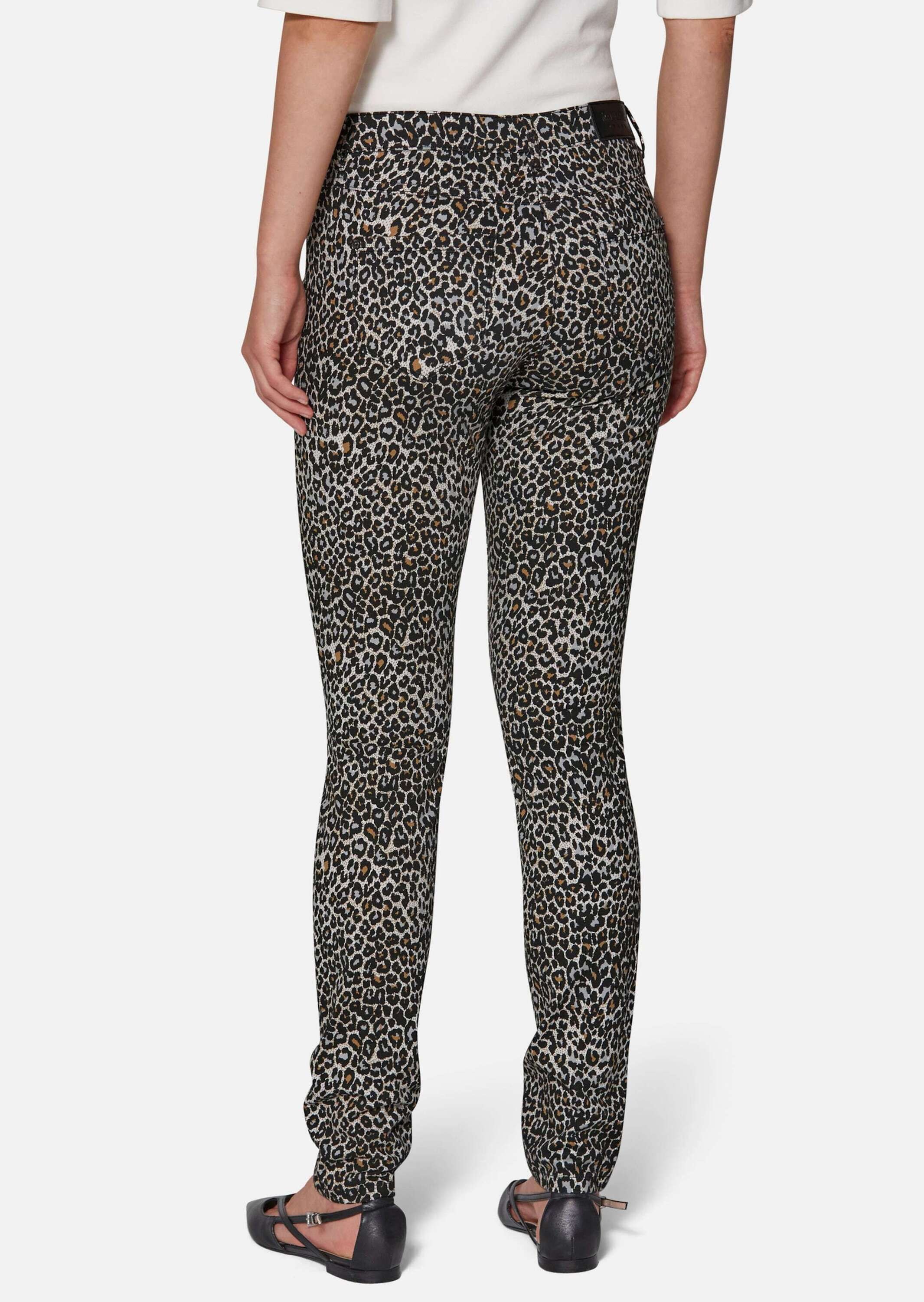 MADELEINE Regular-fit-Jeans »Druckhose Jeans mit Leomuster«