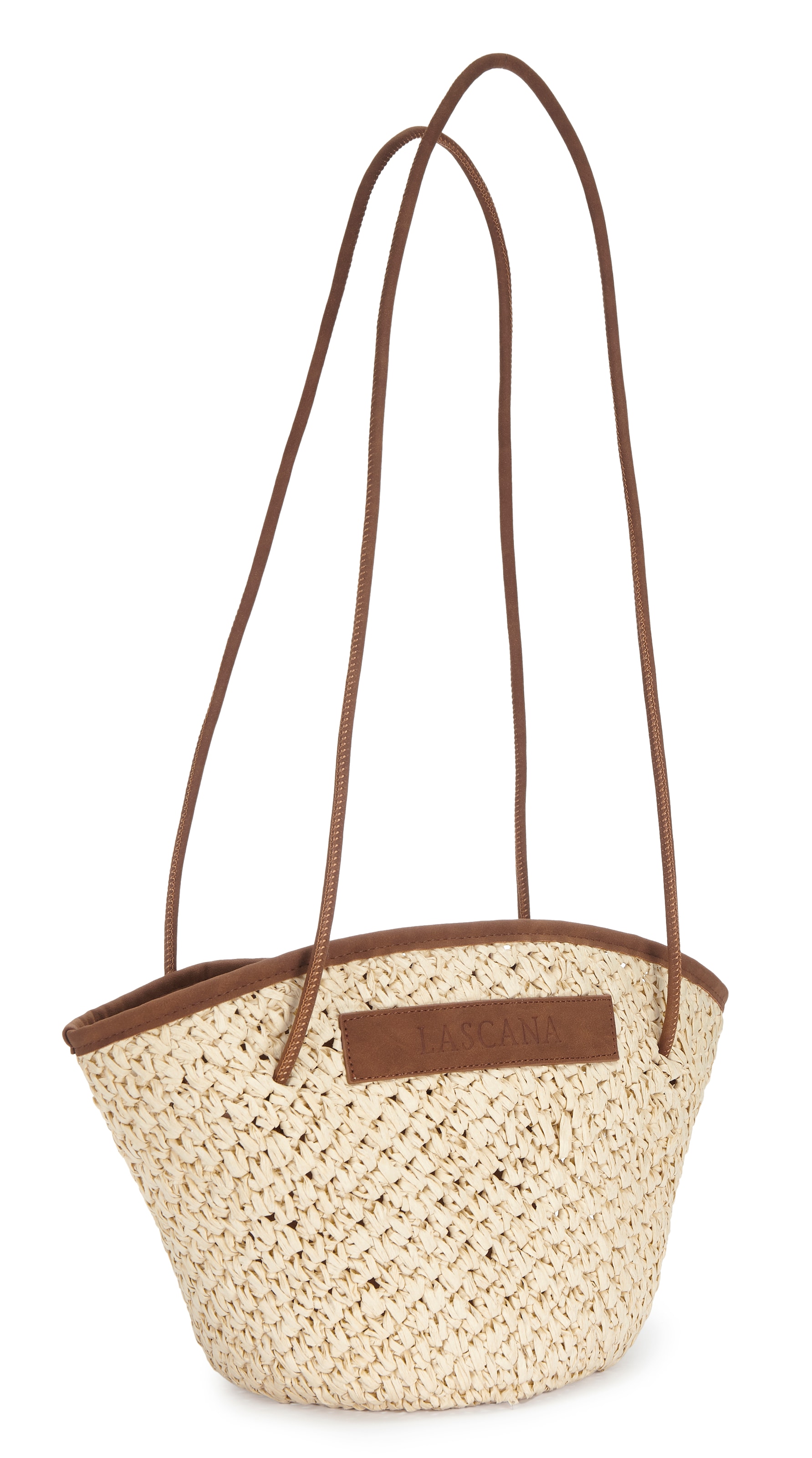 LASCANA Shopper »Strandtasche« Schultertasche, Korbtasche, Tragetasche, Einkaufstasche Bast-Optik