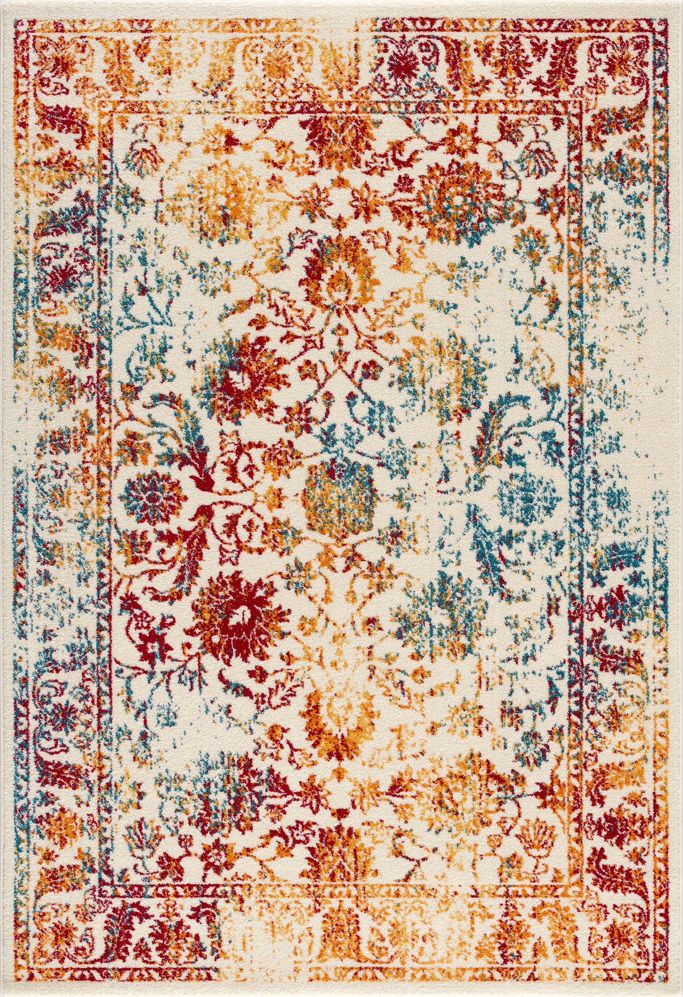 Sanat Teppich »Vintage 1606«, rechteckig, 13 mm Höhe, Wohnzimmer, Kurzflor, Vintage Look, Retro
