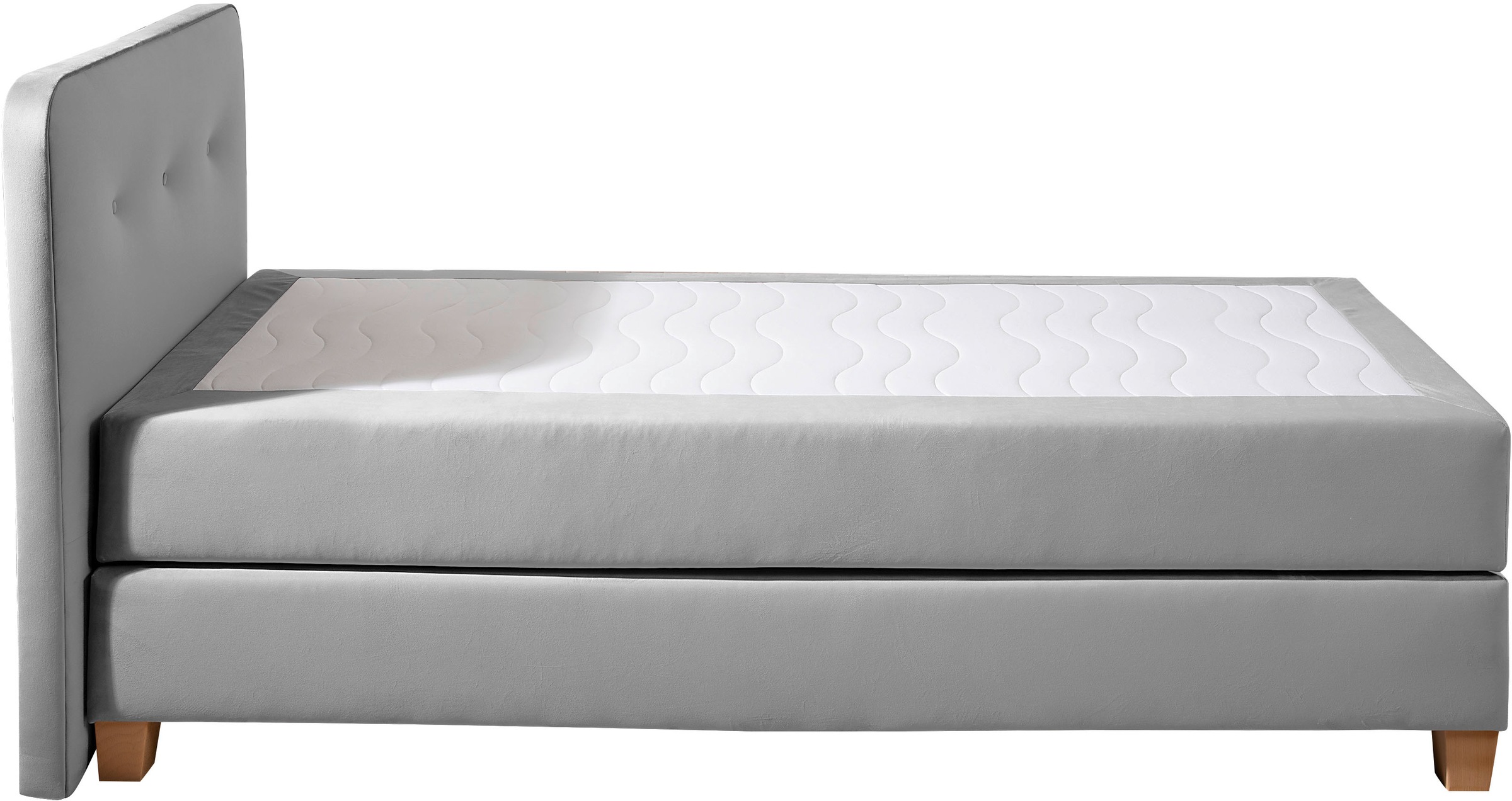 Home affaire Boxspringbett »Fargo« inkl. Topper, in 3 Matratzenarten, in Samt- oder Strukturstoff