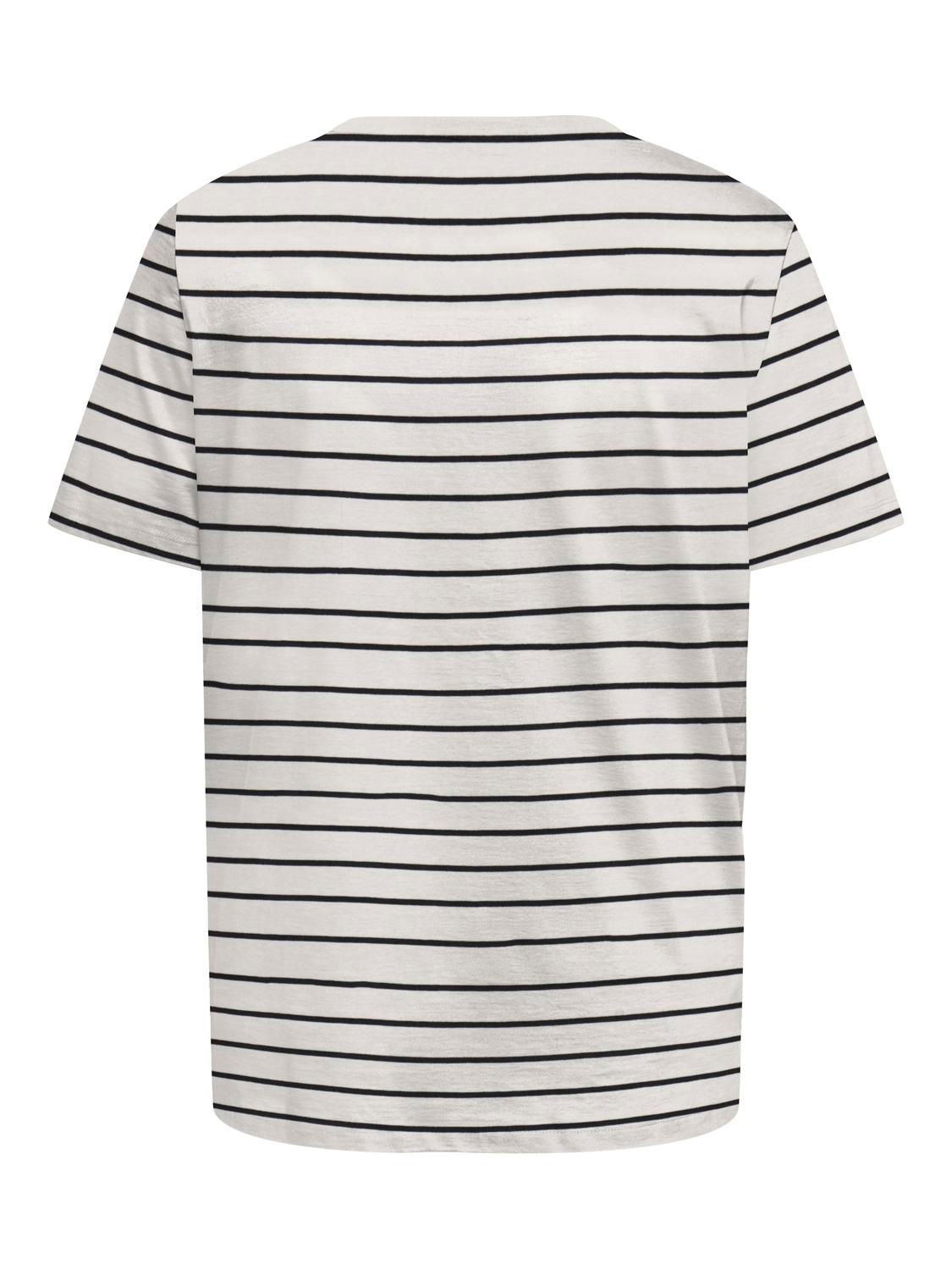 ONLY CARMAKOMA Rundhalsshirt »CARBLOOM LIFE S/S TOP JRS«