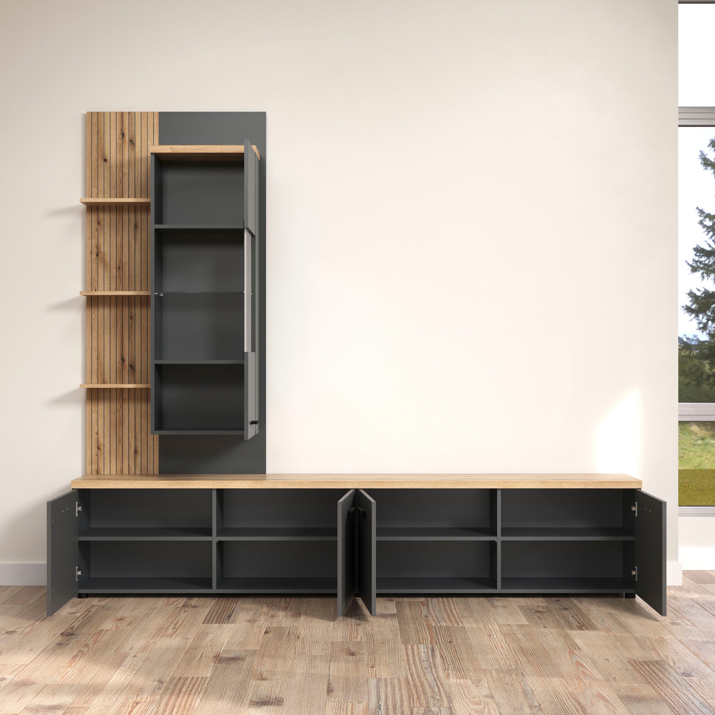 Home affaire Wohnwand »Bajo« 3 Stk. tlg.