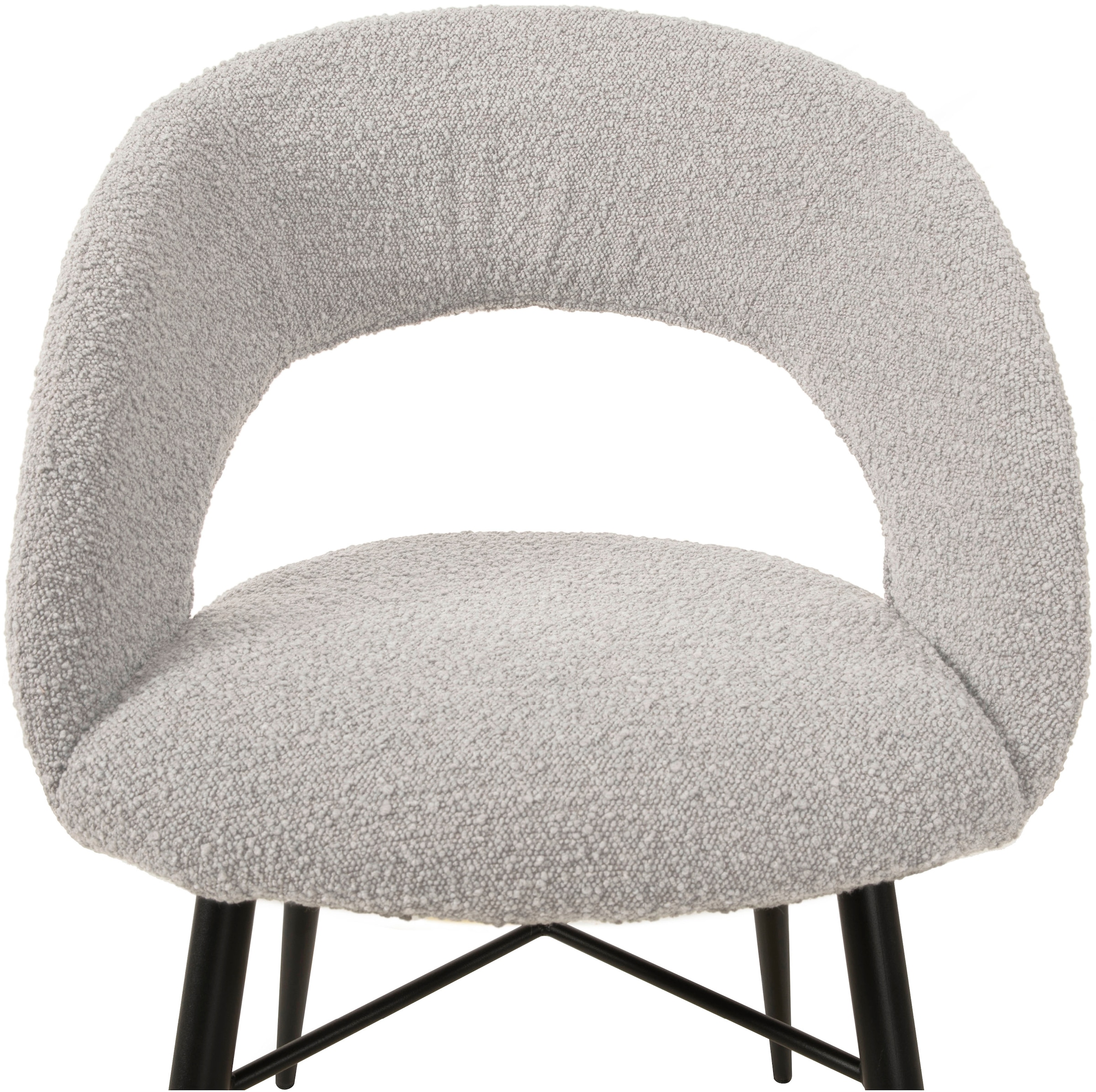 OMG Design Esszimmerstuhl »Marley«, (Set), 1 St., Stoff, mit modernem Cut-Out, Bouclé Bezug